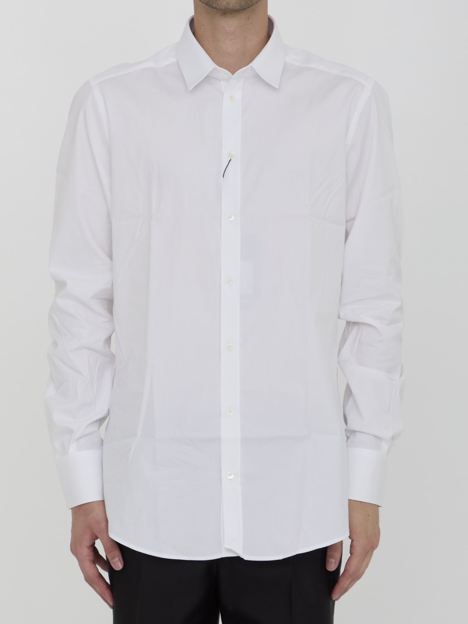 Shop Dolce & Gabbana Tuxedo Shirt In White