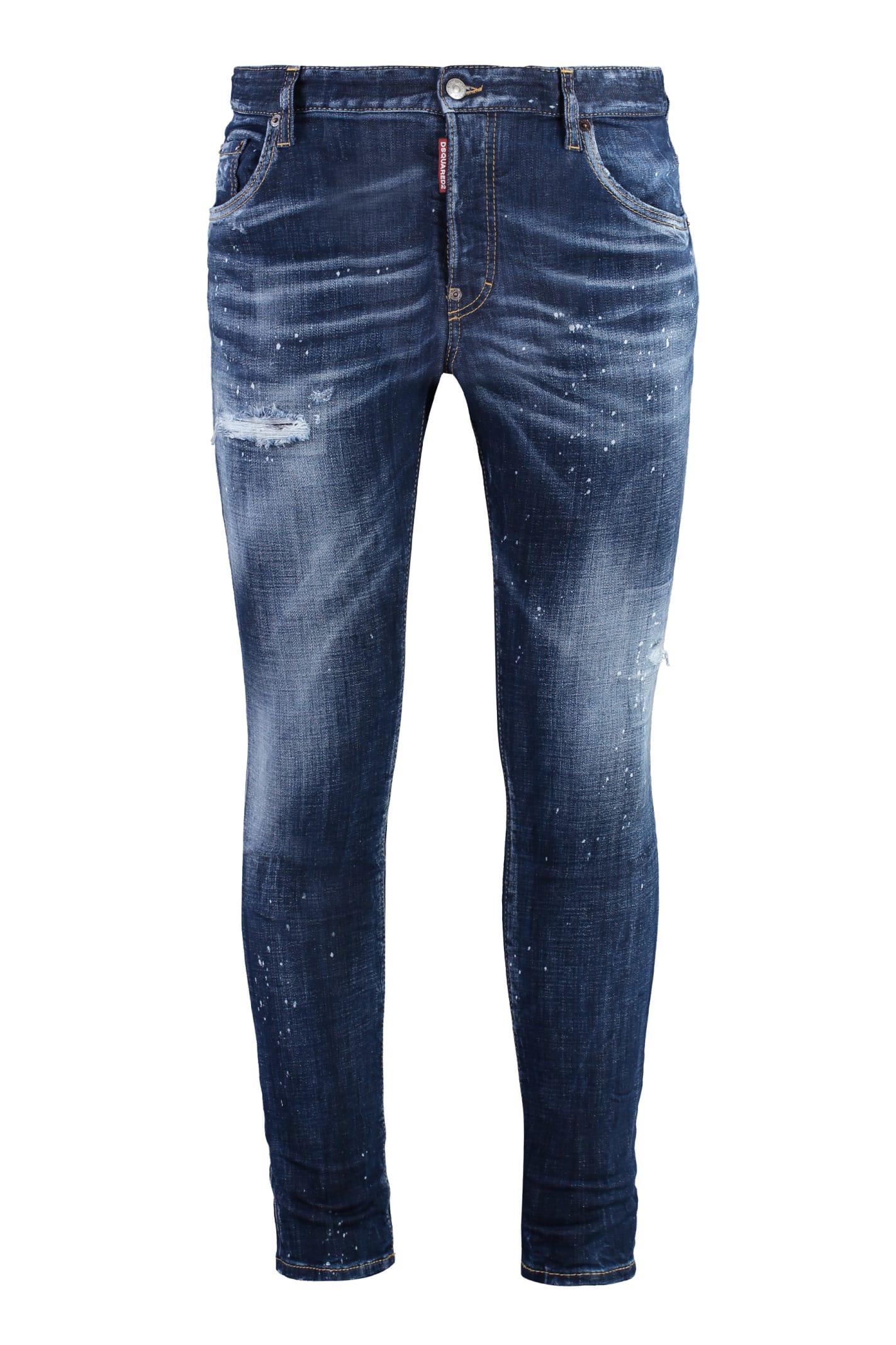 Shop Dsquared2 Skater Skinny Jeans In Blue