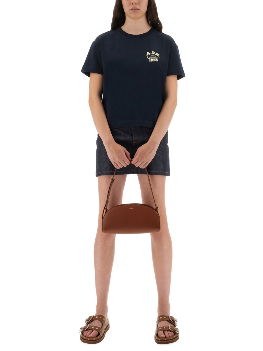 Apc A.p.c. Body Disco Crewneck T-shirt In Black