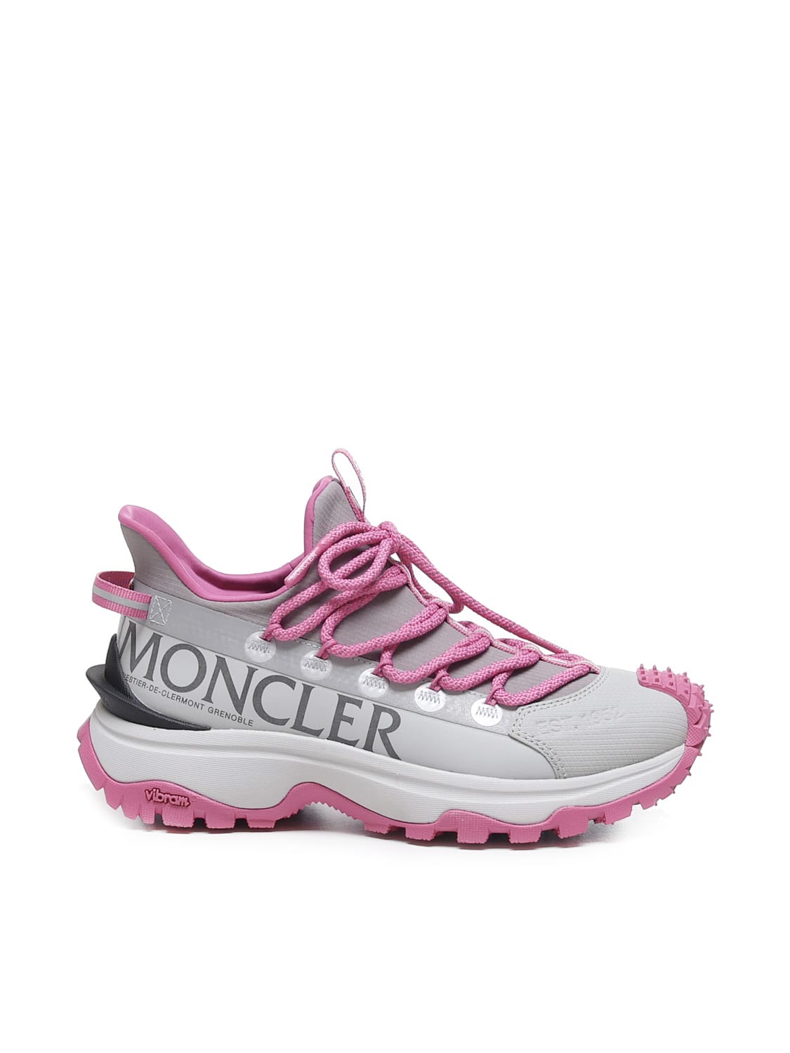 Shop Moncler Trailgrip Lite 2 Sneaker In Grey, Pink