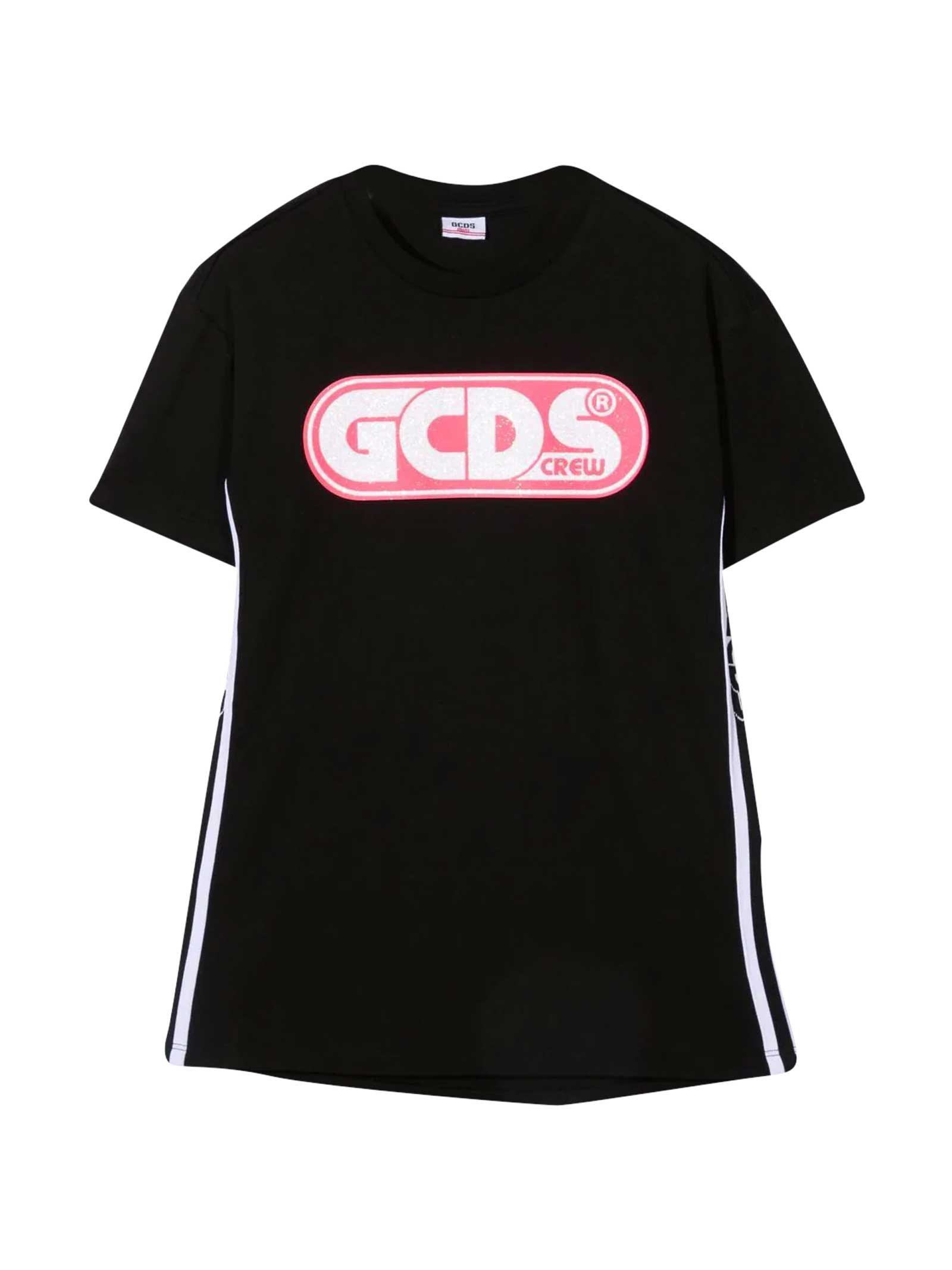 GCDS Mini Black T-shirt Dress