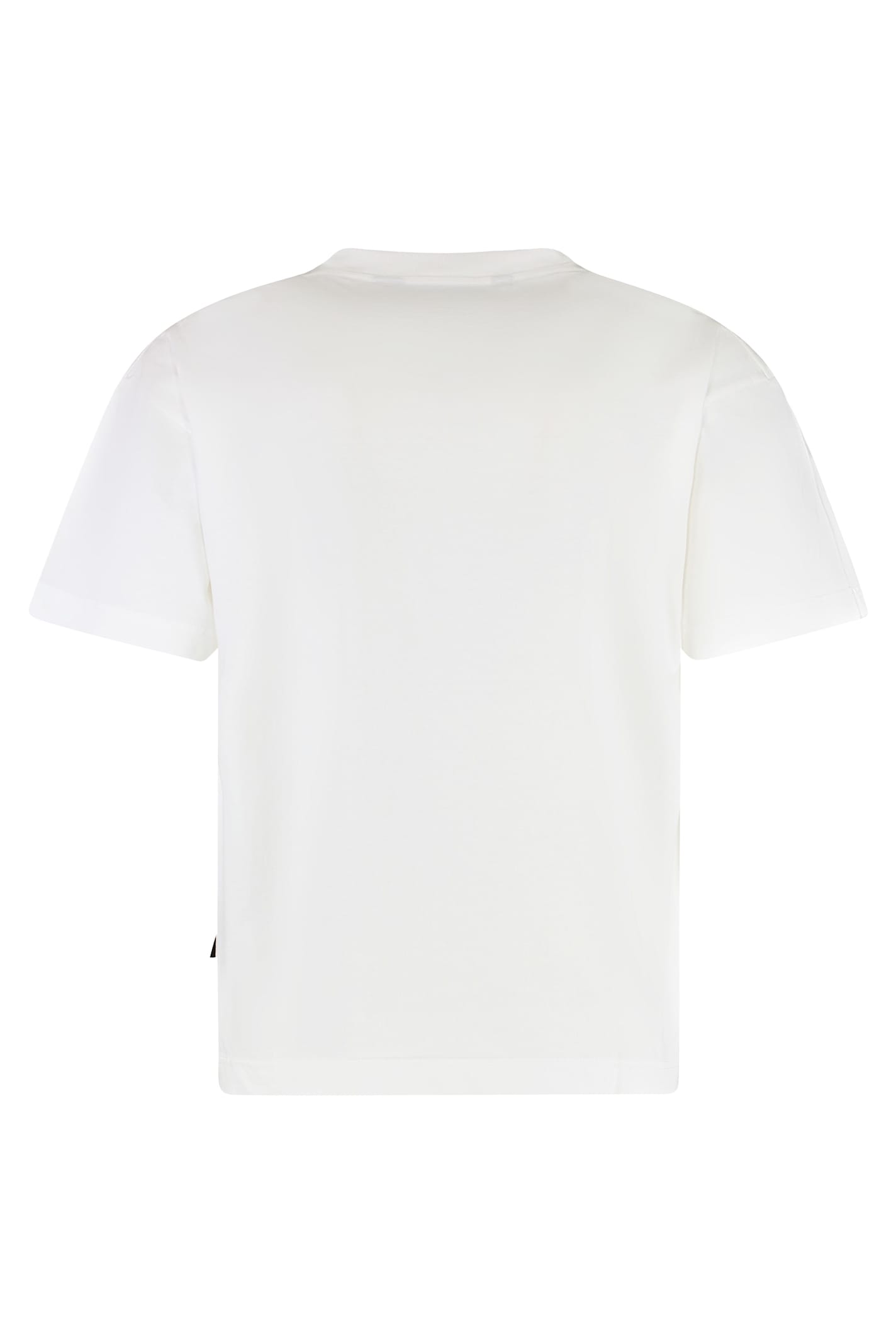 Palm Angels Logo Cotton T-shirt In White