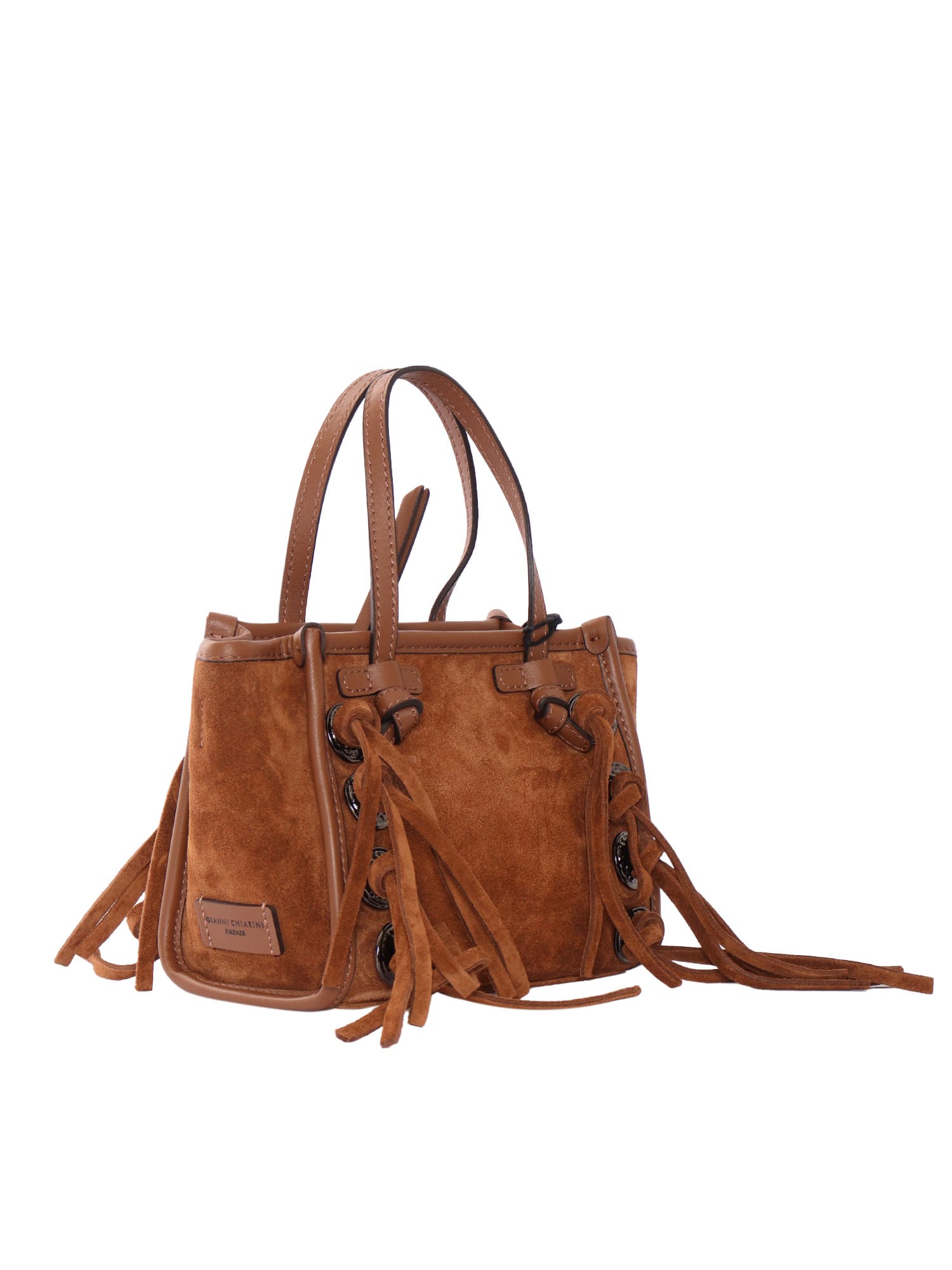 Gianni Chiarini Leather Bag In Brown