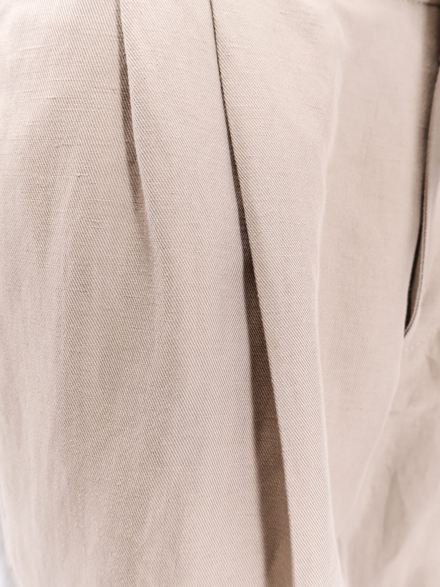 Brunello Cucinelli Linen Trousers In Beige
