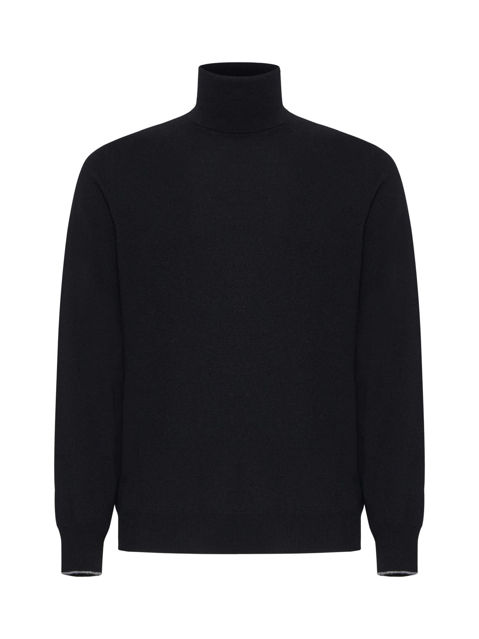 Brunello Cucinelli Sweater In Nero+grigio Medio