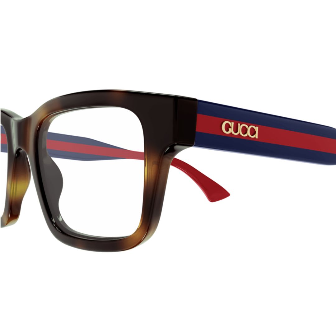 Gucci Gg1865o-008havana-blue-transparent In Multi