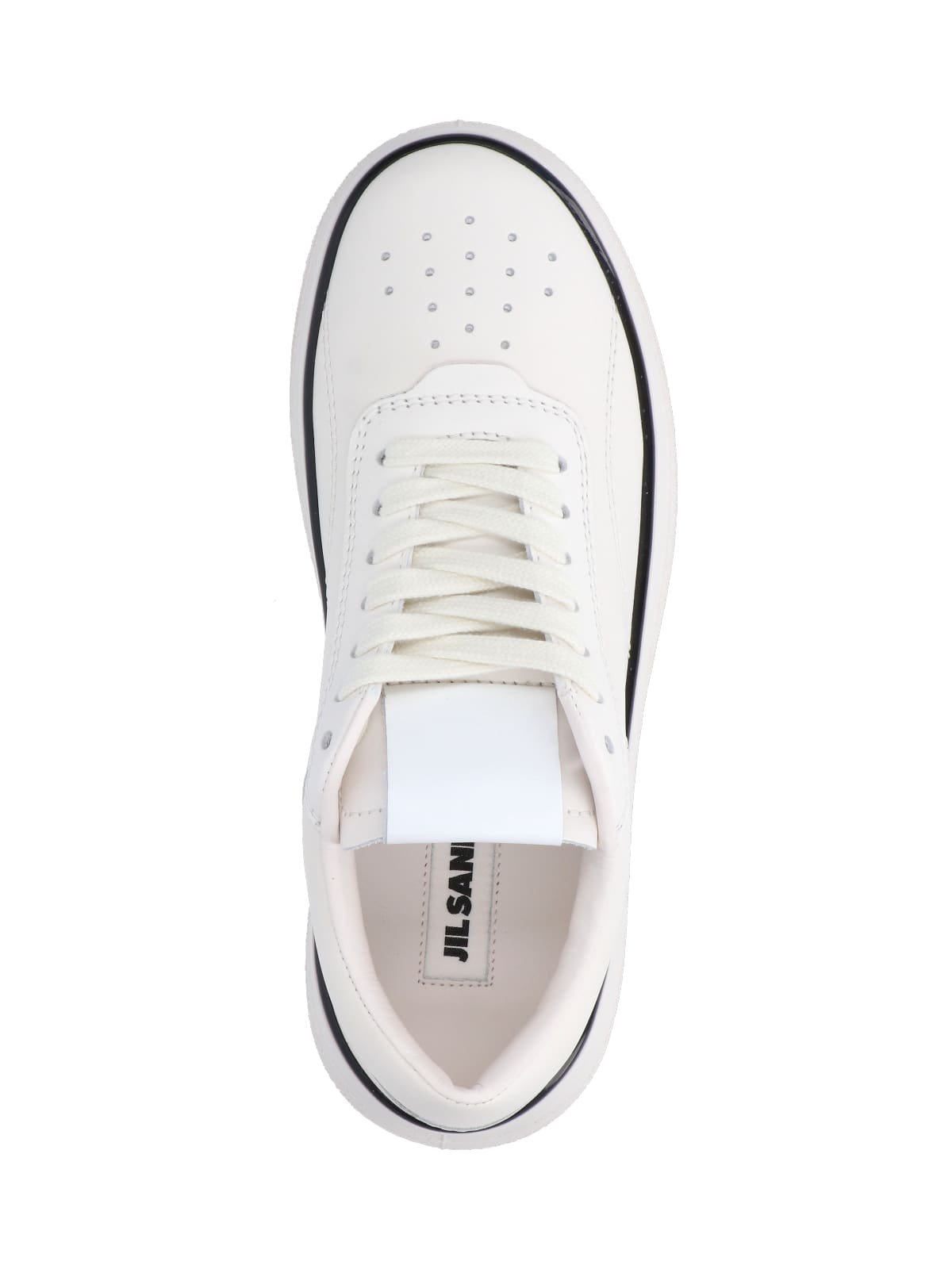 Shop Jil Sander Low-top Sneakers In White