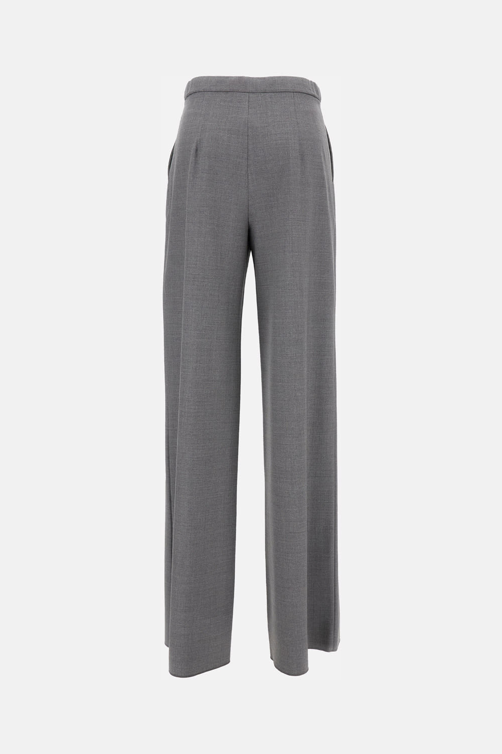 Max Mara Grey Denaro Solid Pants In Brown