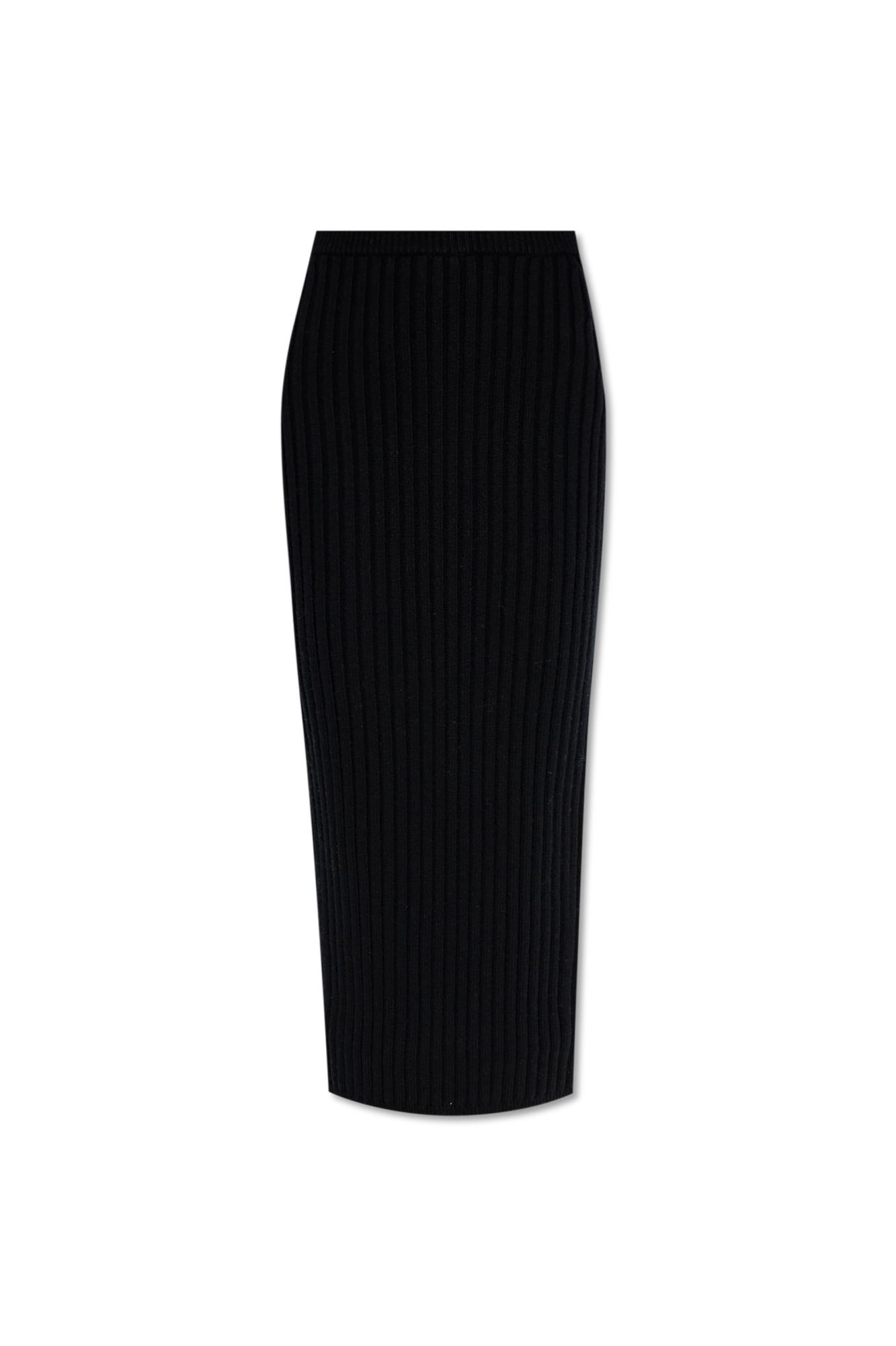 Shop Max Mara Skirt Seta In Black