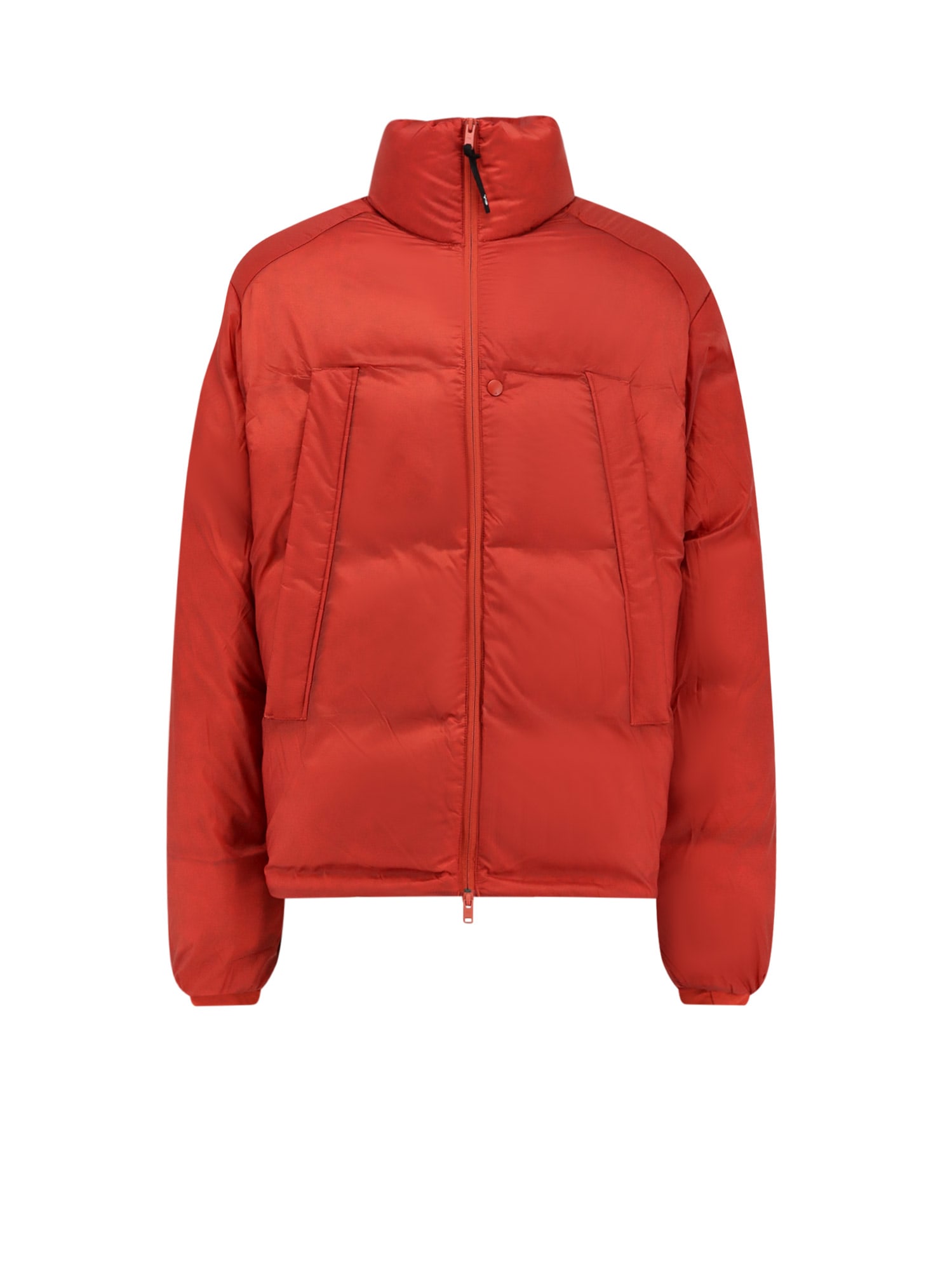 Y-3 Puff Recycled Nylon Down Jacket In Orange