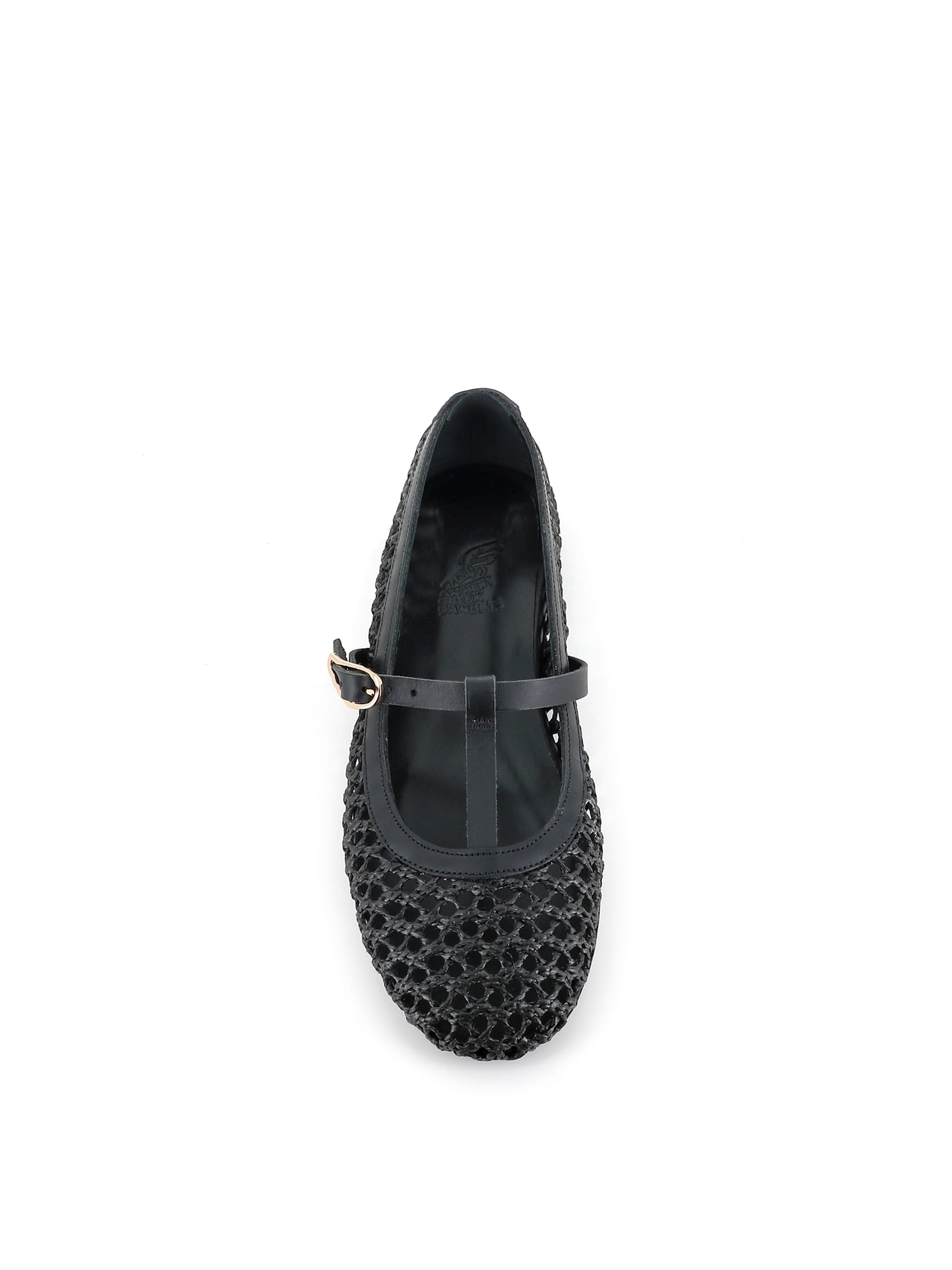 Ancient Greek Sandals Ballerin Aerati In Black