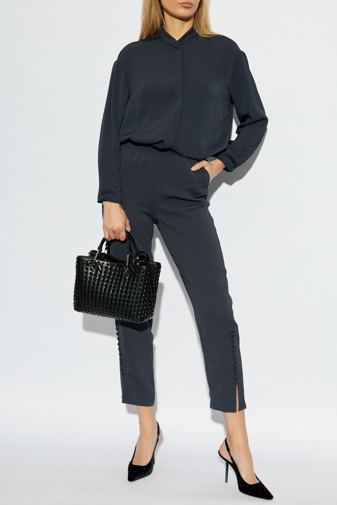 Shop Emporio Armani Loose-fitting Pants In Overseas Blue