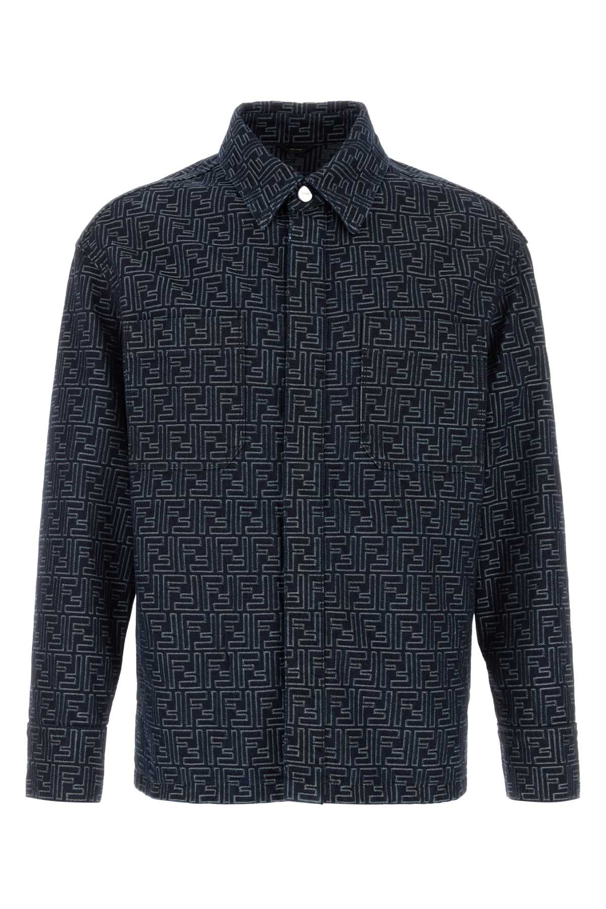 Fendi Embroidered Denim Jacket