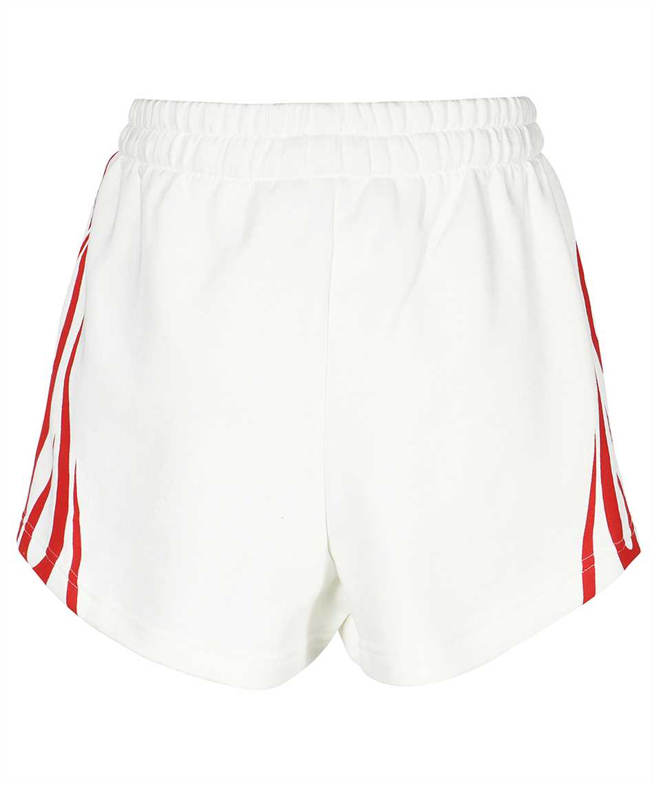Vision Of Super Flame-print Elasticated-waistband Shorts In White