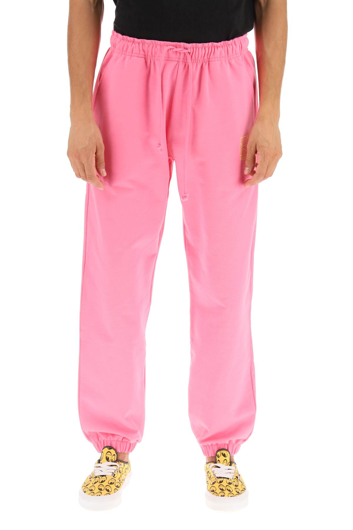 Shop Paccbet Logo Embroidery Jogger Pants In Pink 4 (pink)