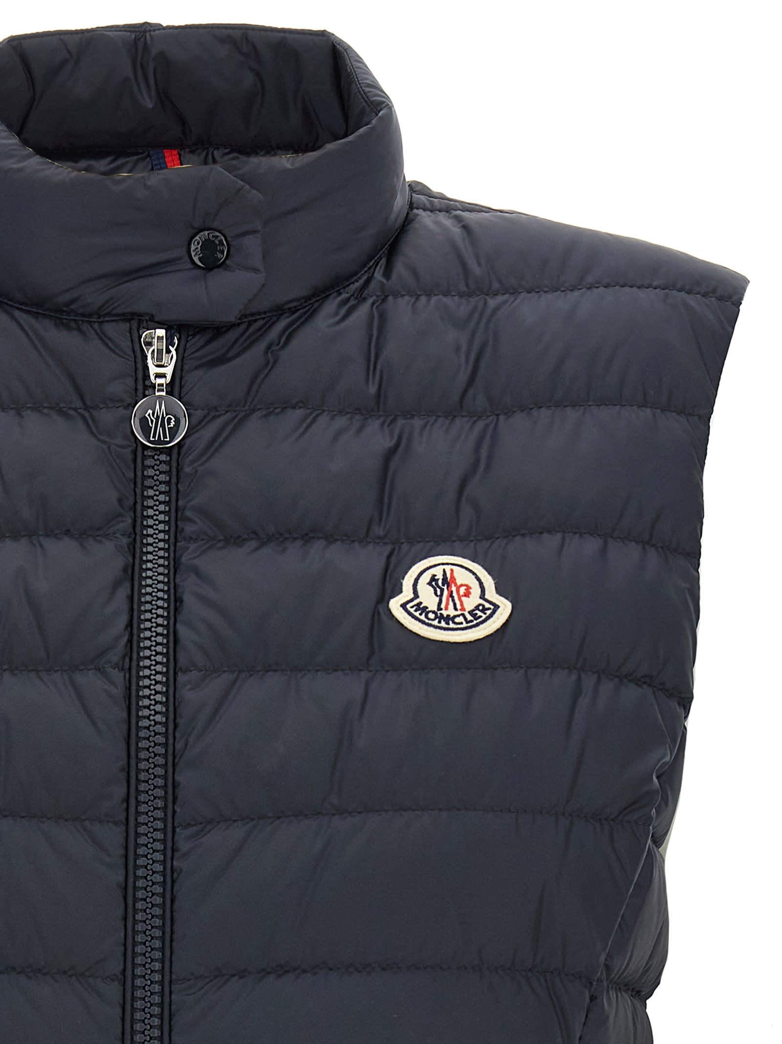 Moncler Igens Down Vest In Blue