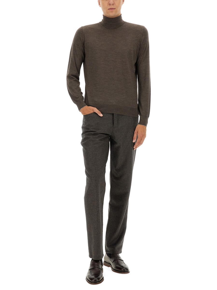 Brunello Cucinelli Men Five-pocket Pants In Black
