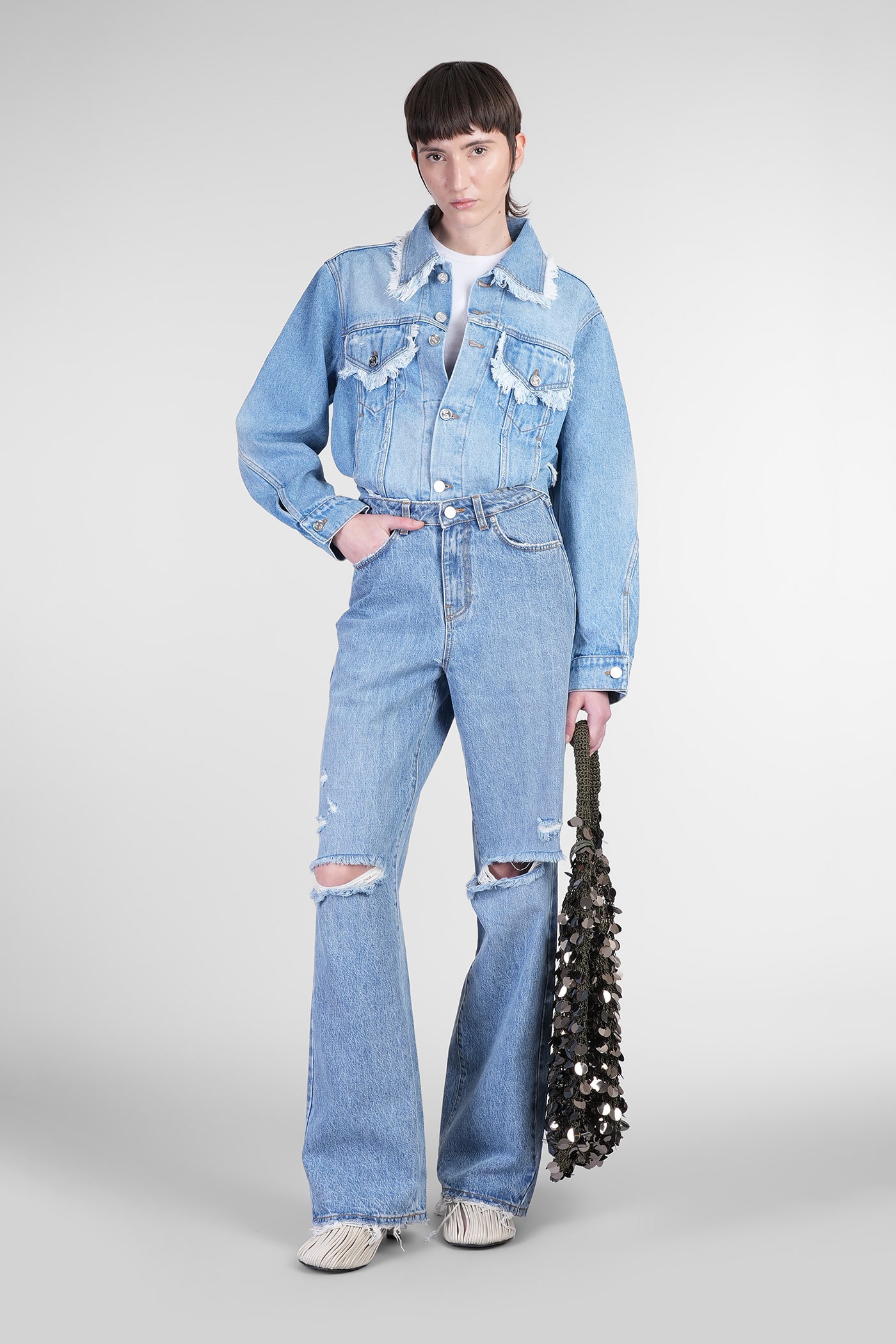 Séfr Jeans In Blue Cotton