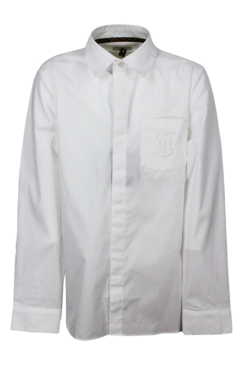Burberry Long-sleeved Cotton Shirt