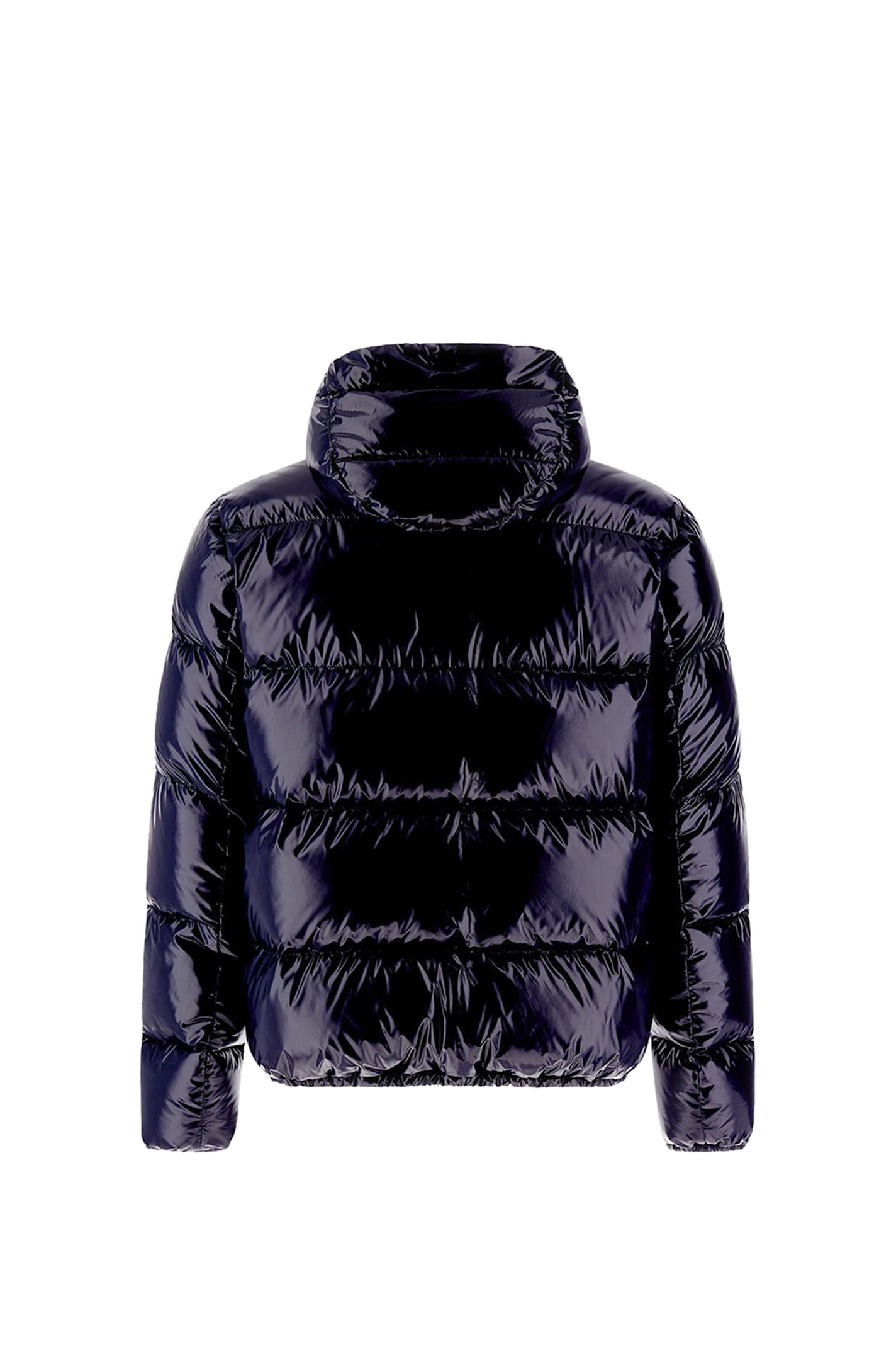 Herno Down Jacket With Logo In Blue