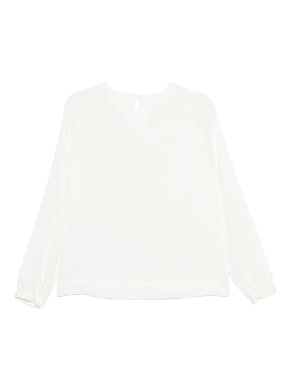 Xacus Long-sleeve Blouse In White