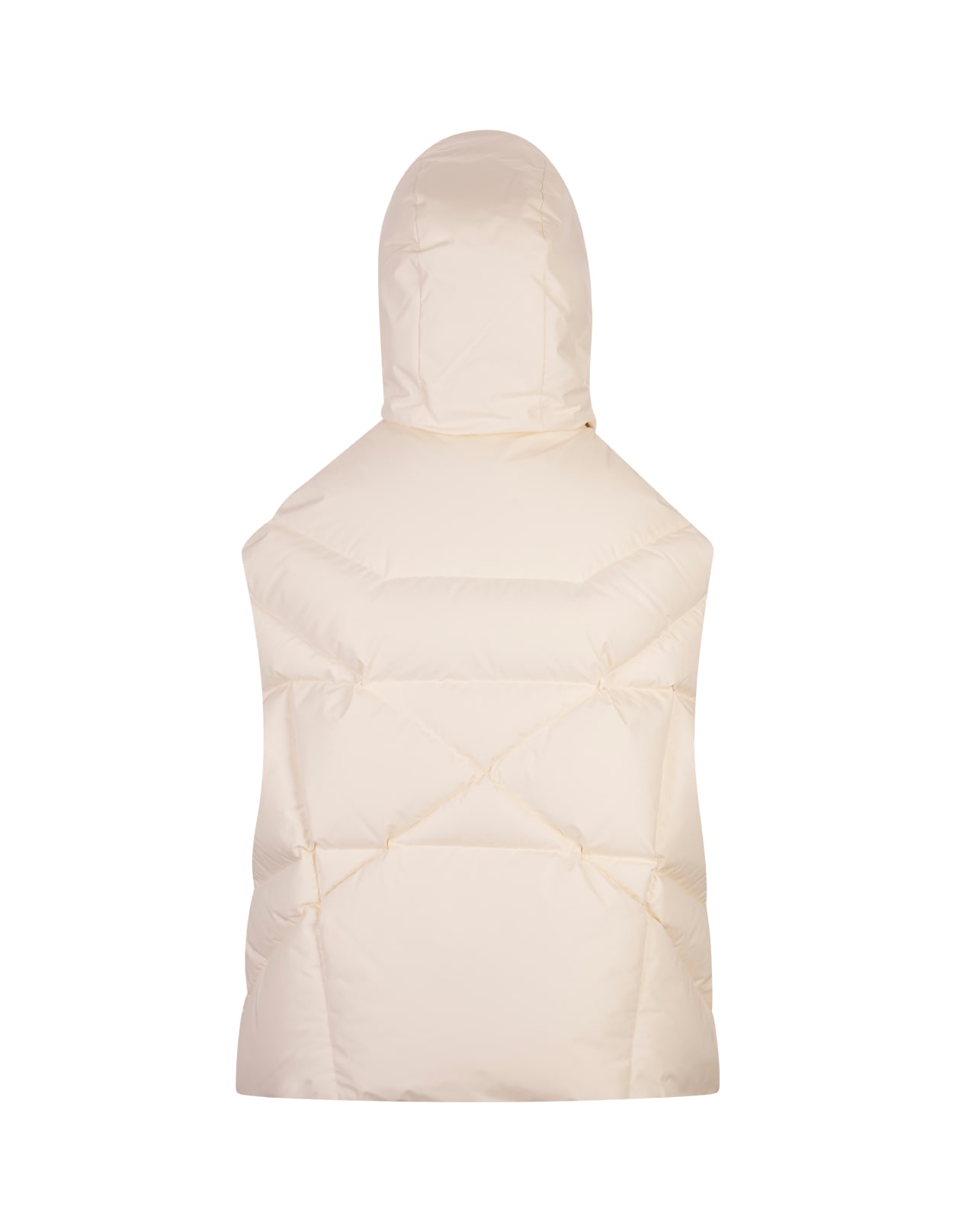 Shop Khrisjoy Butter Khris Iconic Padded Gilet In White