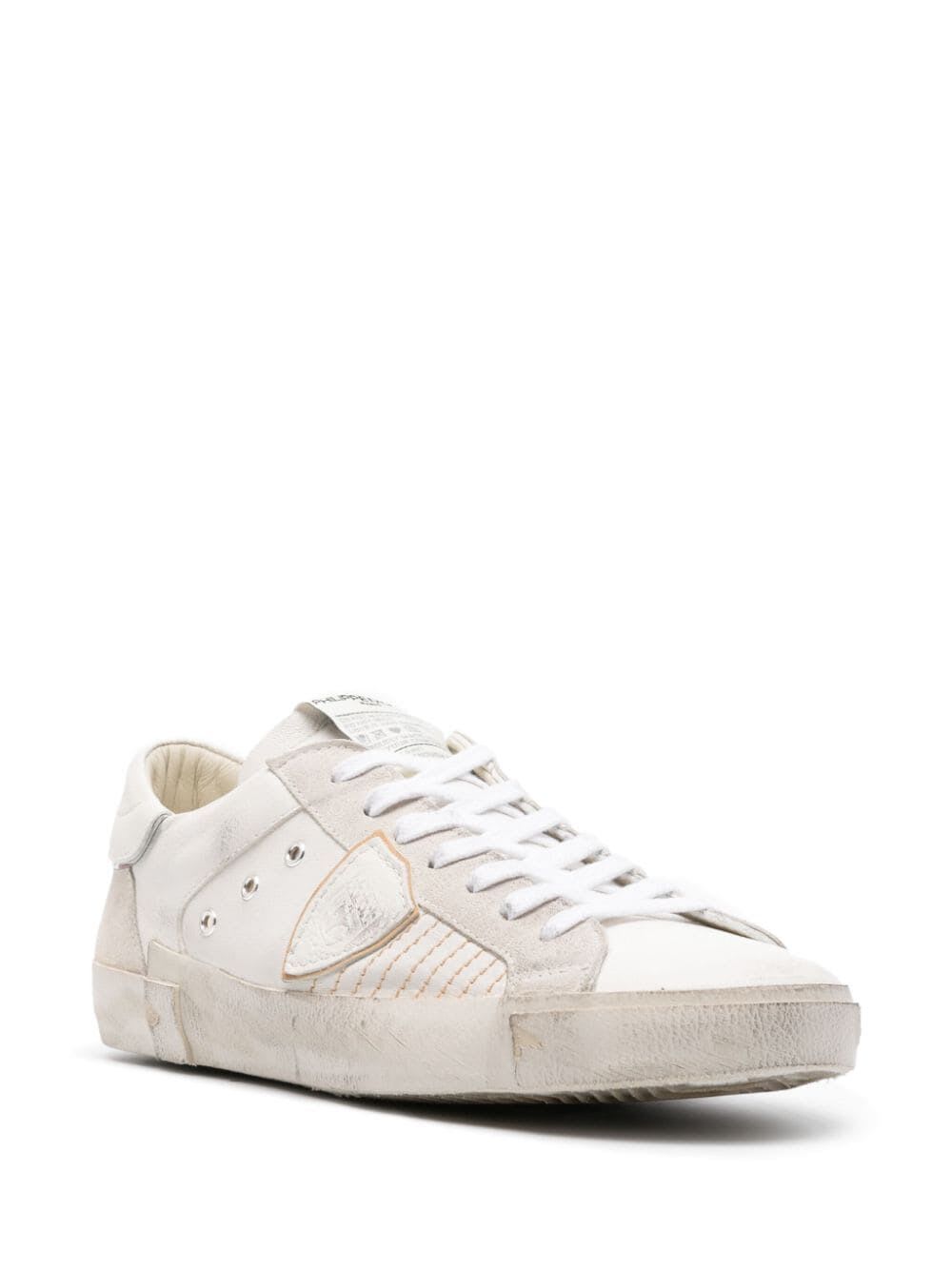 Shop Philippe Model Prsx Low Man Sneakers In White