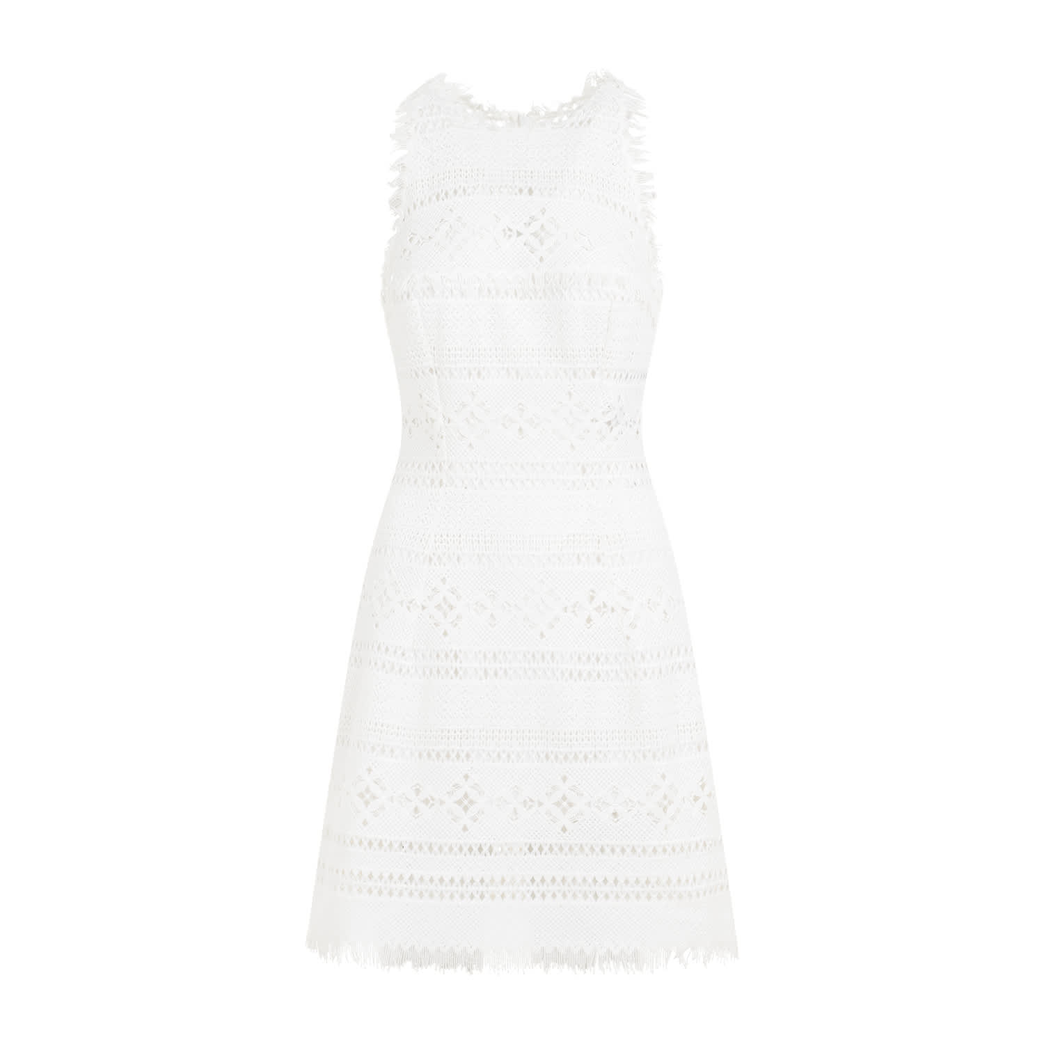 Shop Ermanno Scervino Polyester Dress In Blanc De Bl