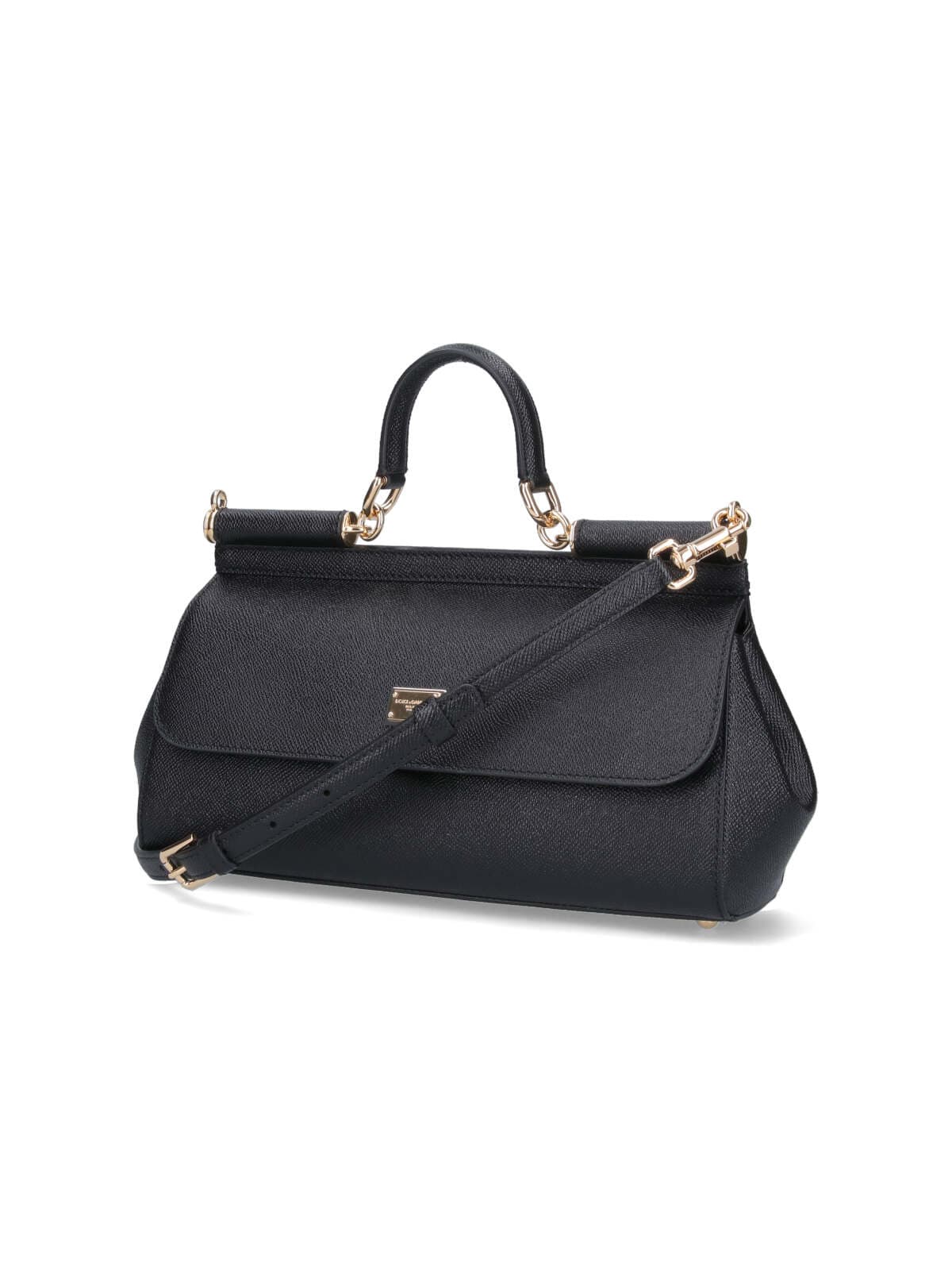 Shop Dolce & Gabbana Sicily Handbag In Black