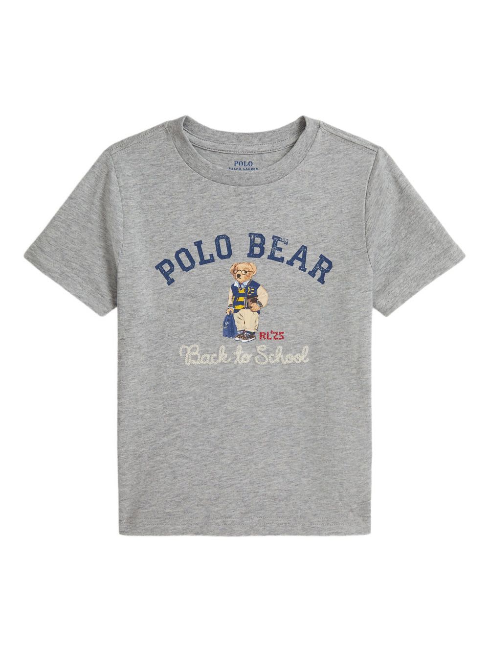 Polo Ralph Lauren Kids Printed T-shirt In Gray
