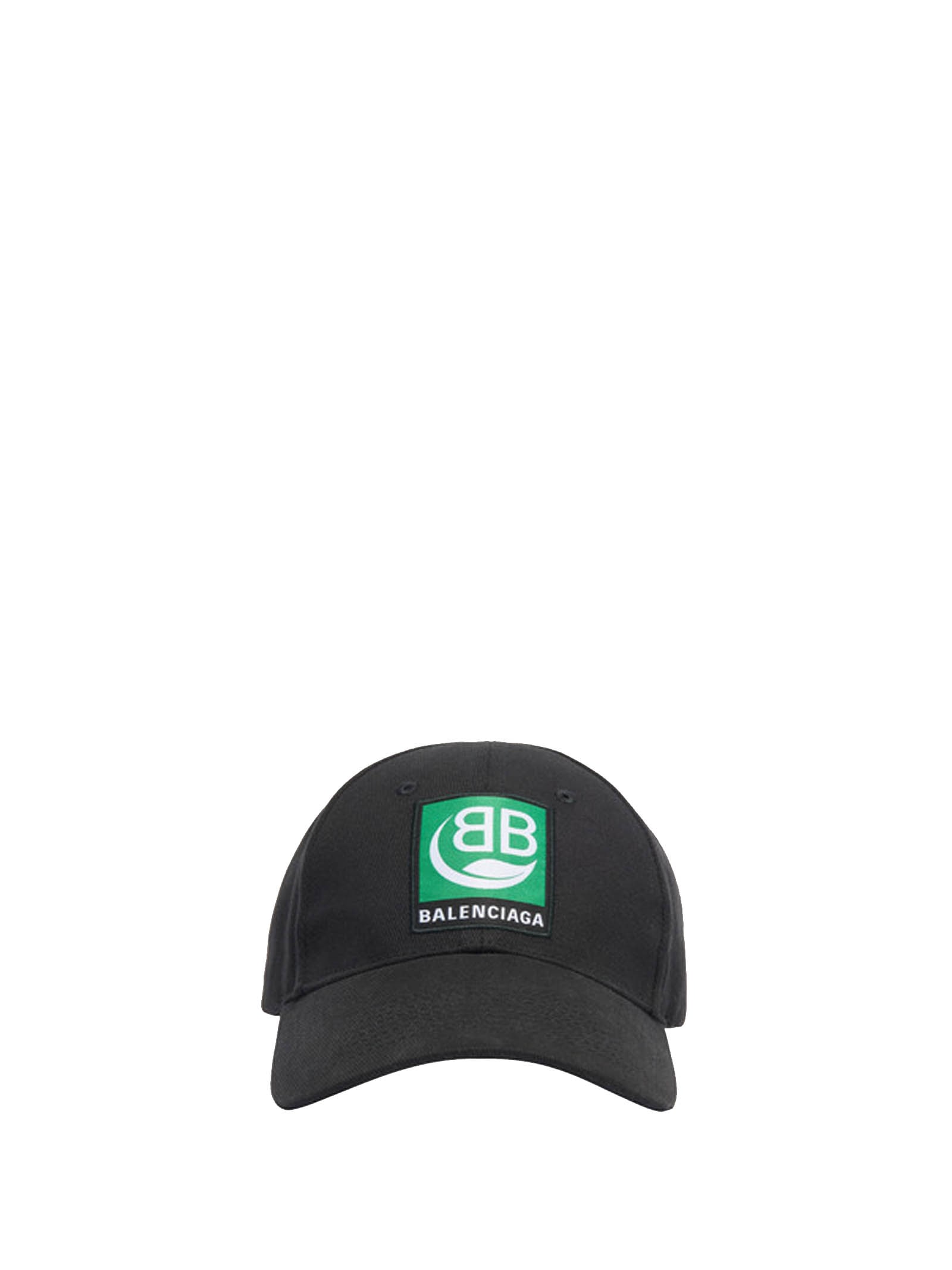 BALENCIAGA GREEN LOGO BASEBALL CAP,11234825