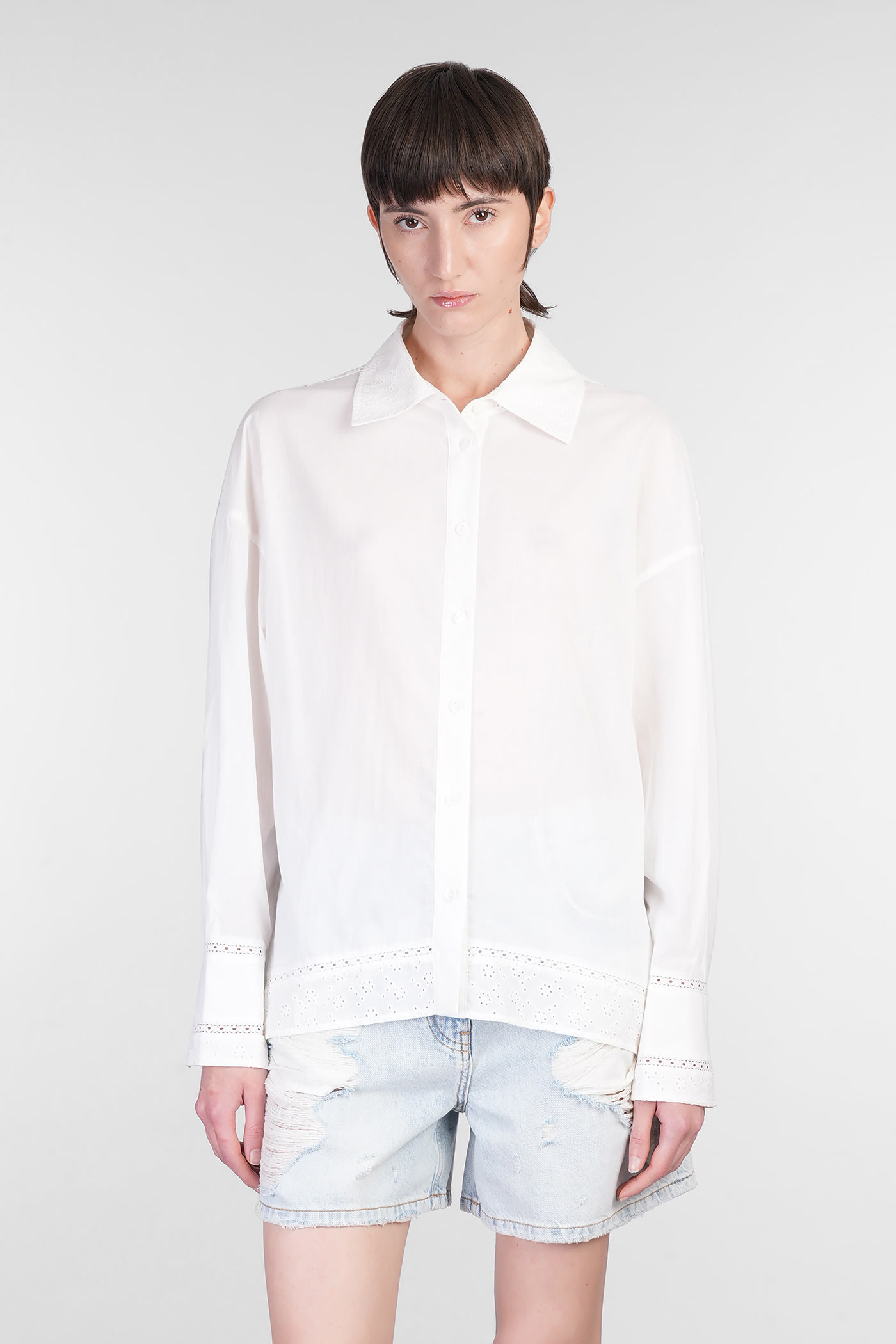 Shop Iro Imai Shirt In White Cotton