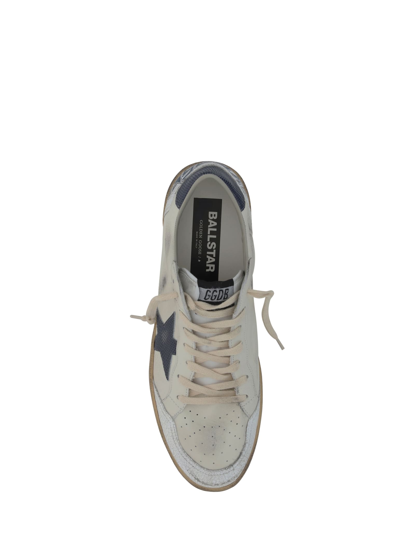 Shop Golden Goose Ball Star Sneakers In White