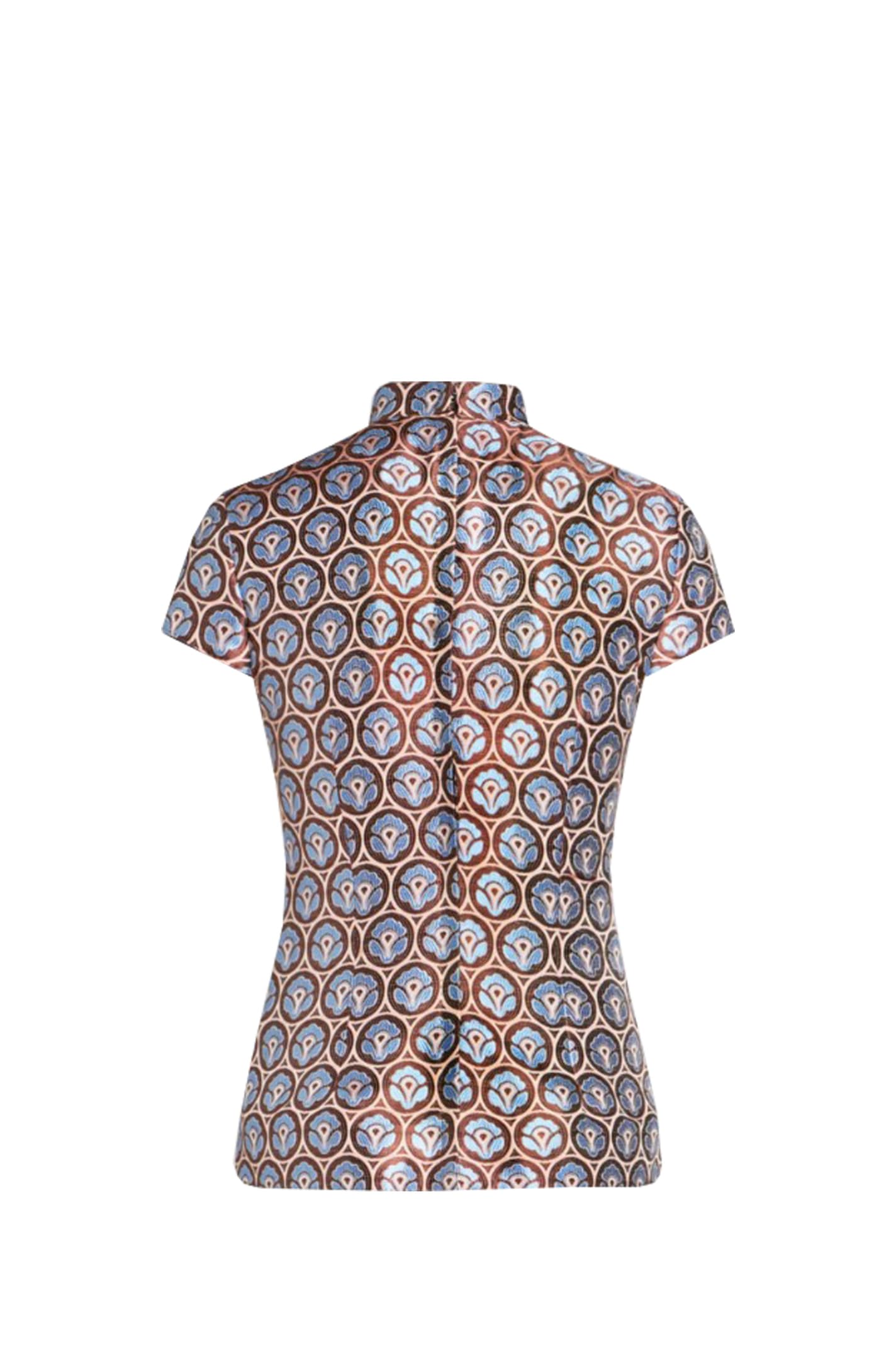 Shop Etro Top In Azzurro