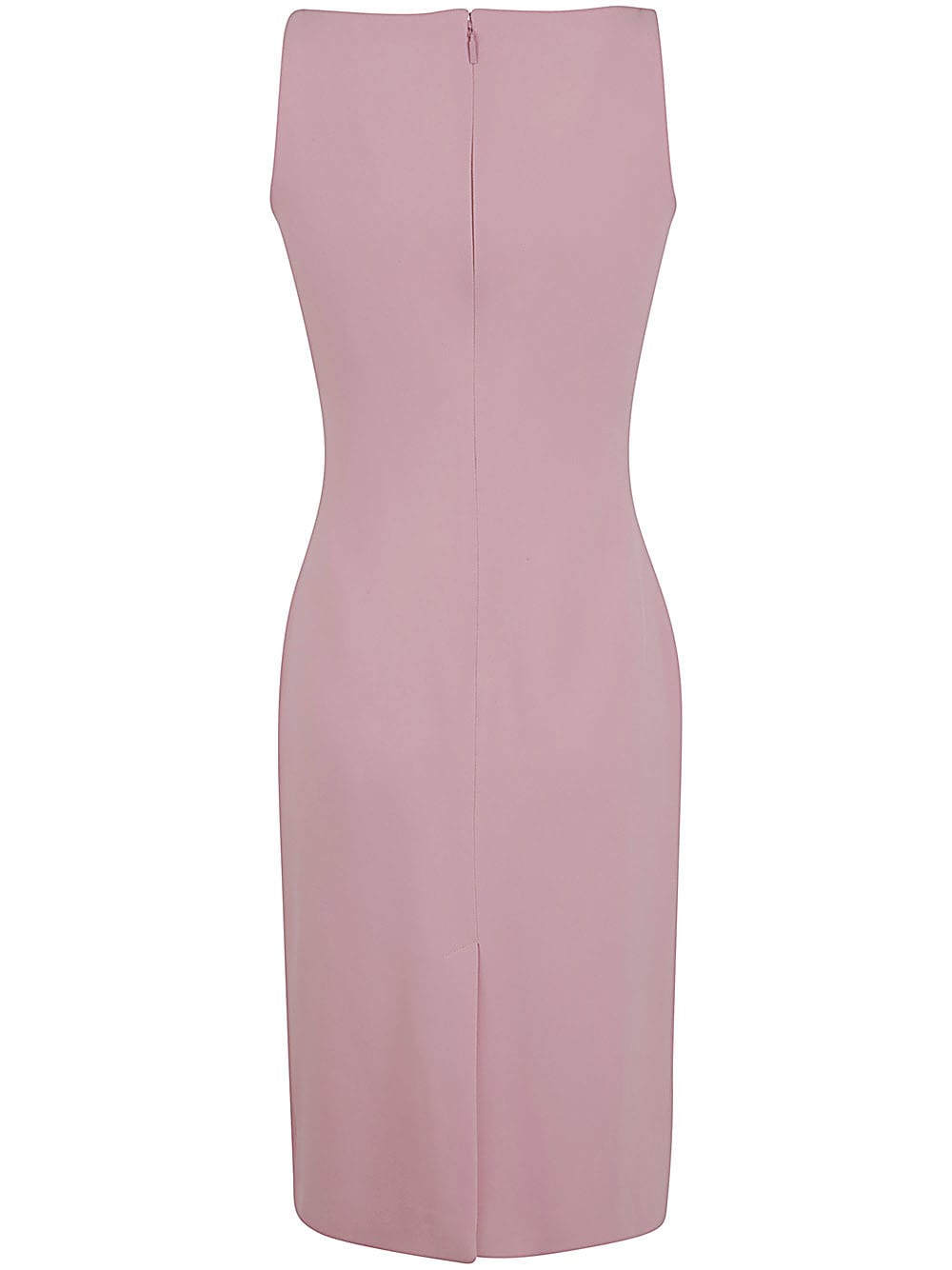 Shop Versace Cocktail Dress Enver Satin Fabric In Pale Pink