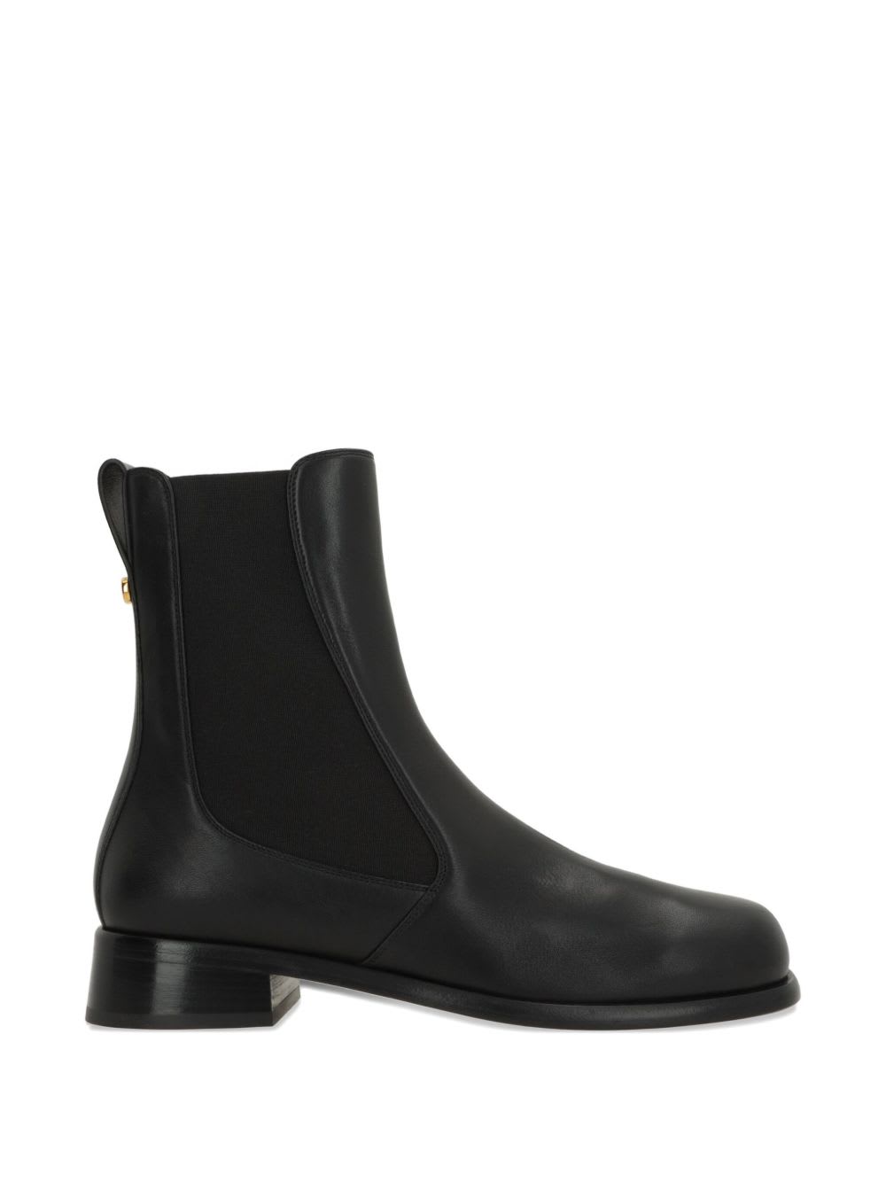 Sergio Rossi 25mm Avenue Chelsea Leather Boots In Black
