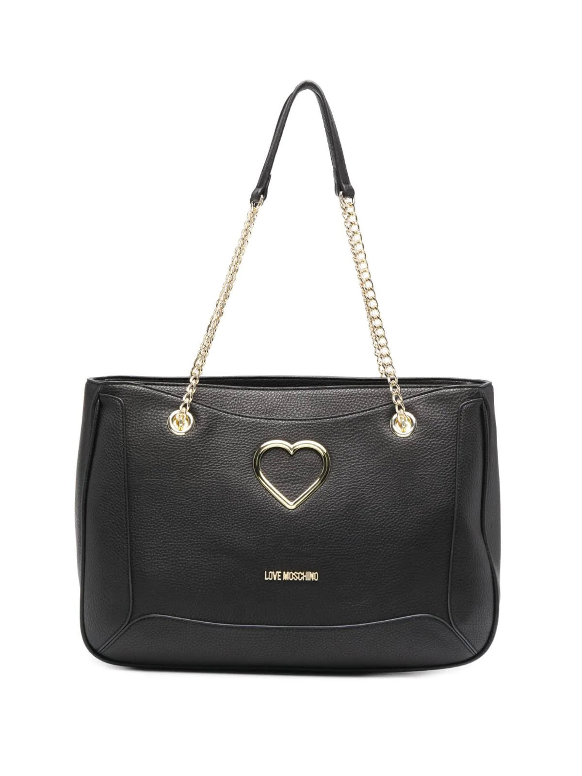 Love Moschino Grained Pu Large Shoulder Bag