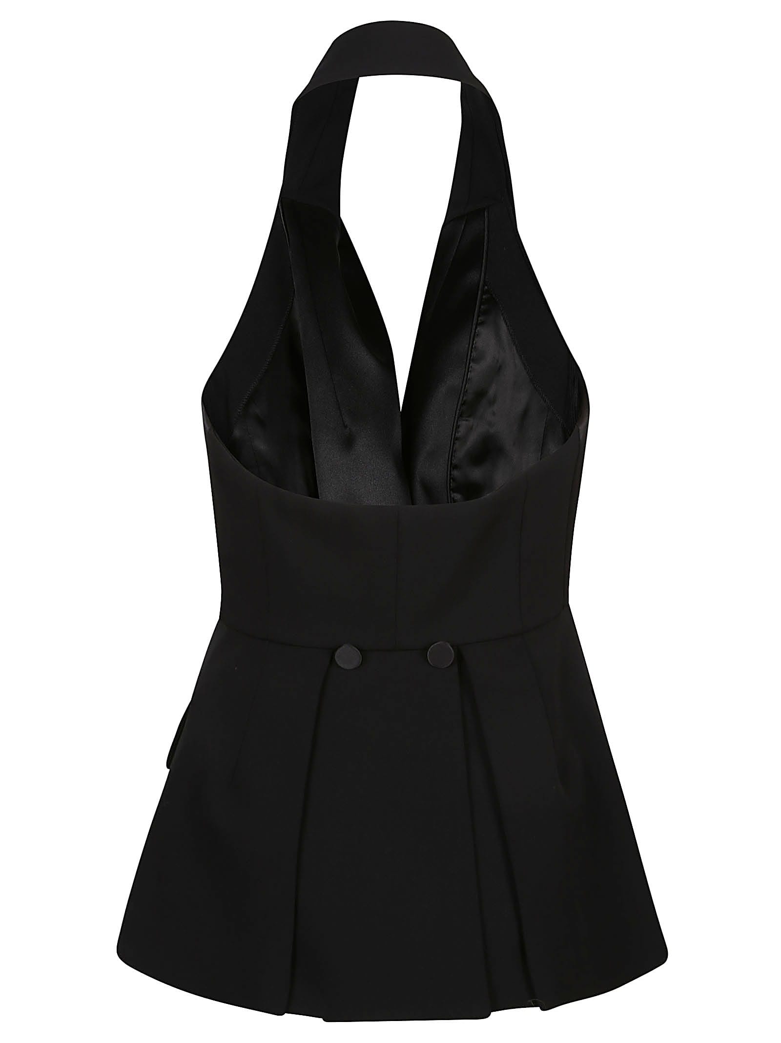 Shop Max Mara Aletta Sleeveless Jacket In Black