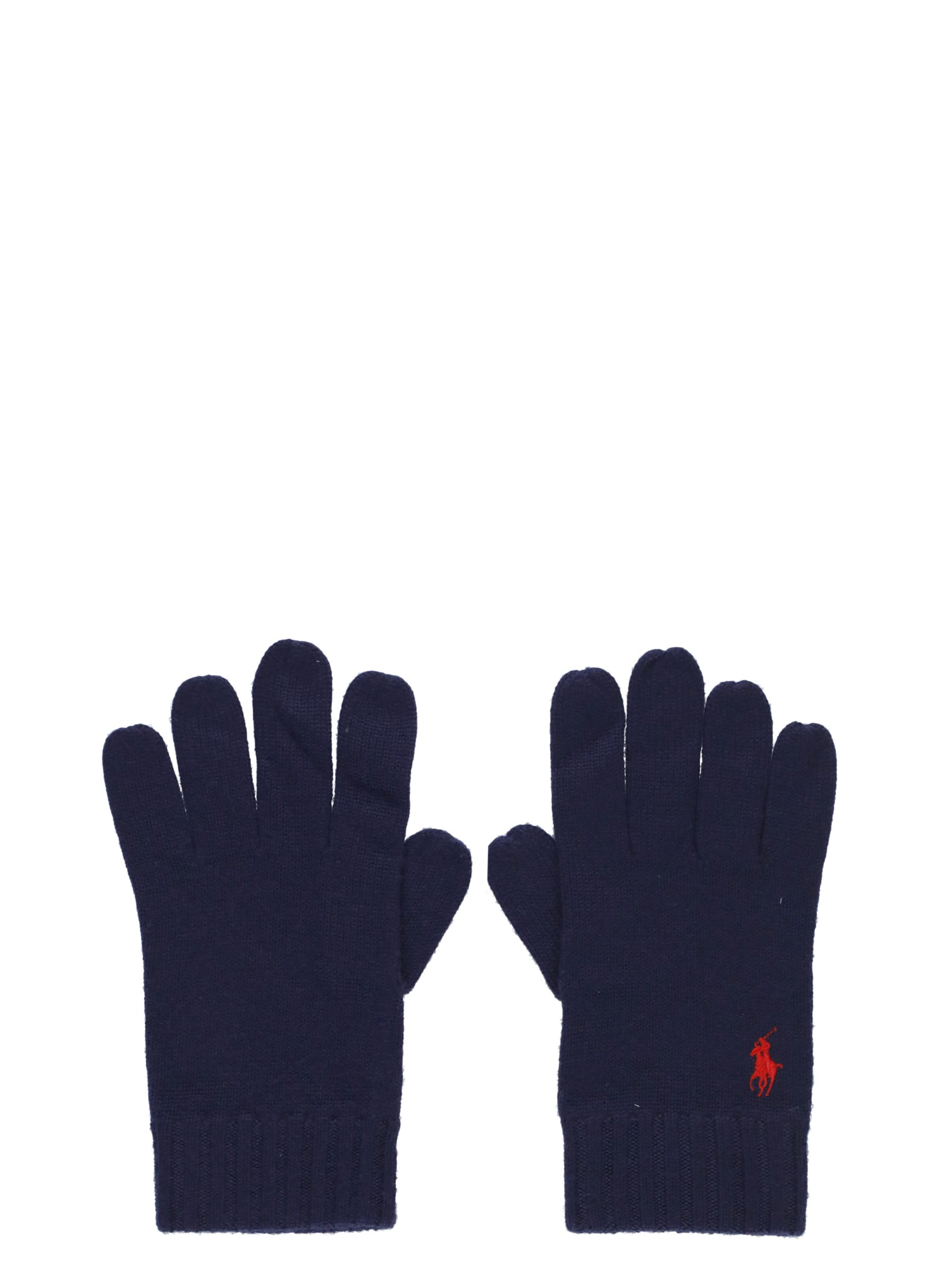 Logo Embroidered Knitted Gloves