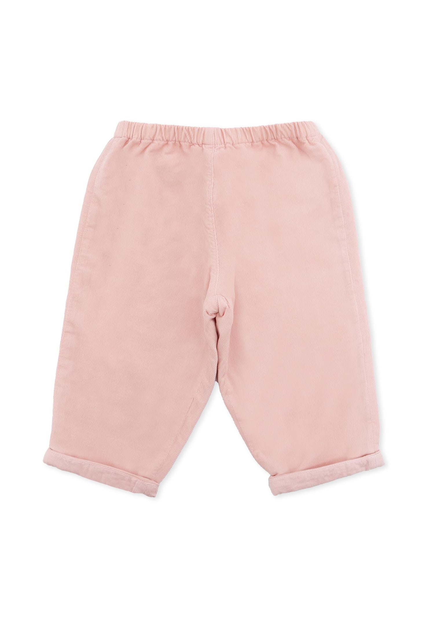 Bonpoint Pink Trousers For Baby Girl With Cherry In Pink