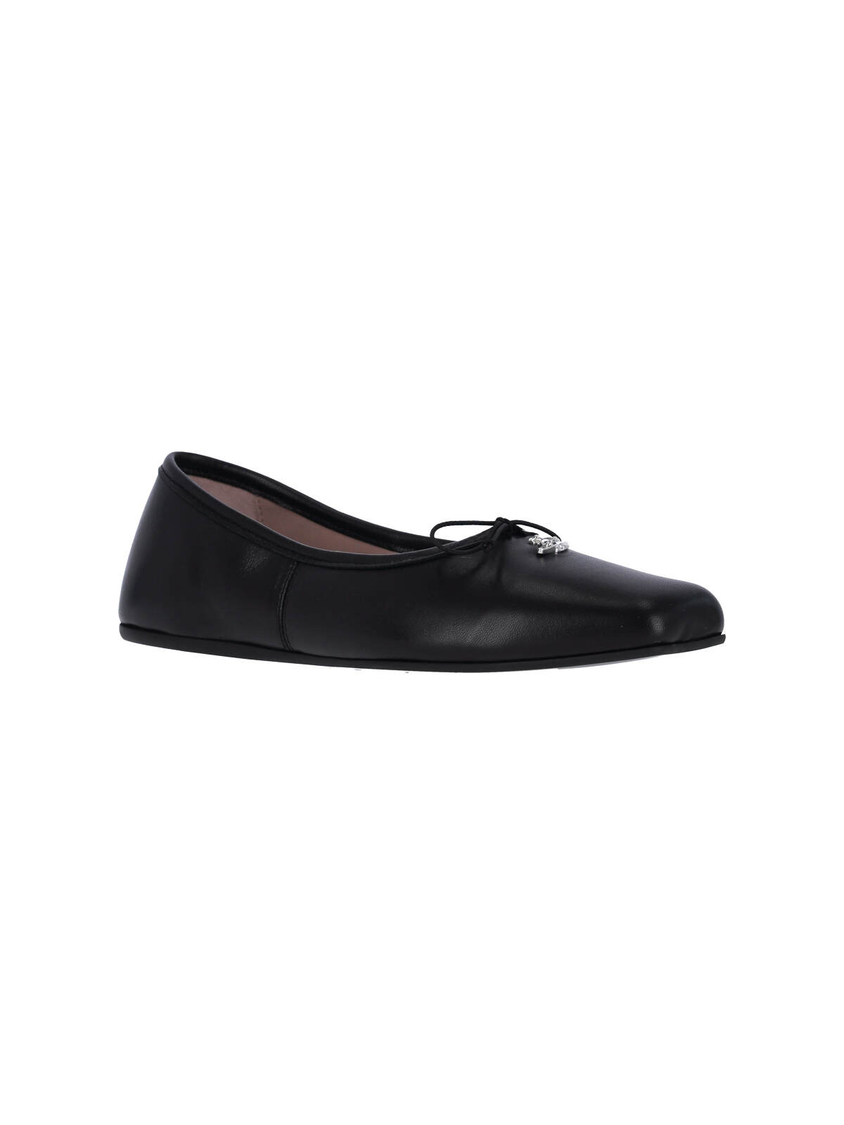 Vivienne Westwood Nappa Leather Flats With Rounded Toe In Black