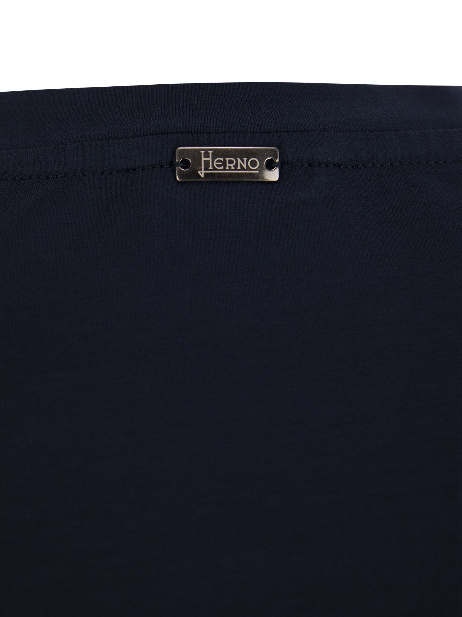 Shop Herno Stretch Cotton Jersey T-shirt In Blue