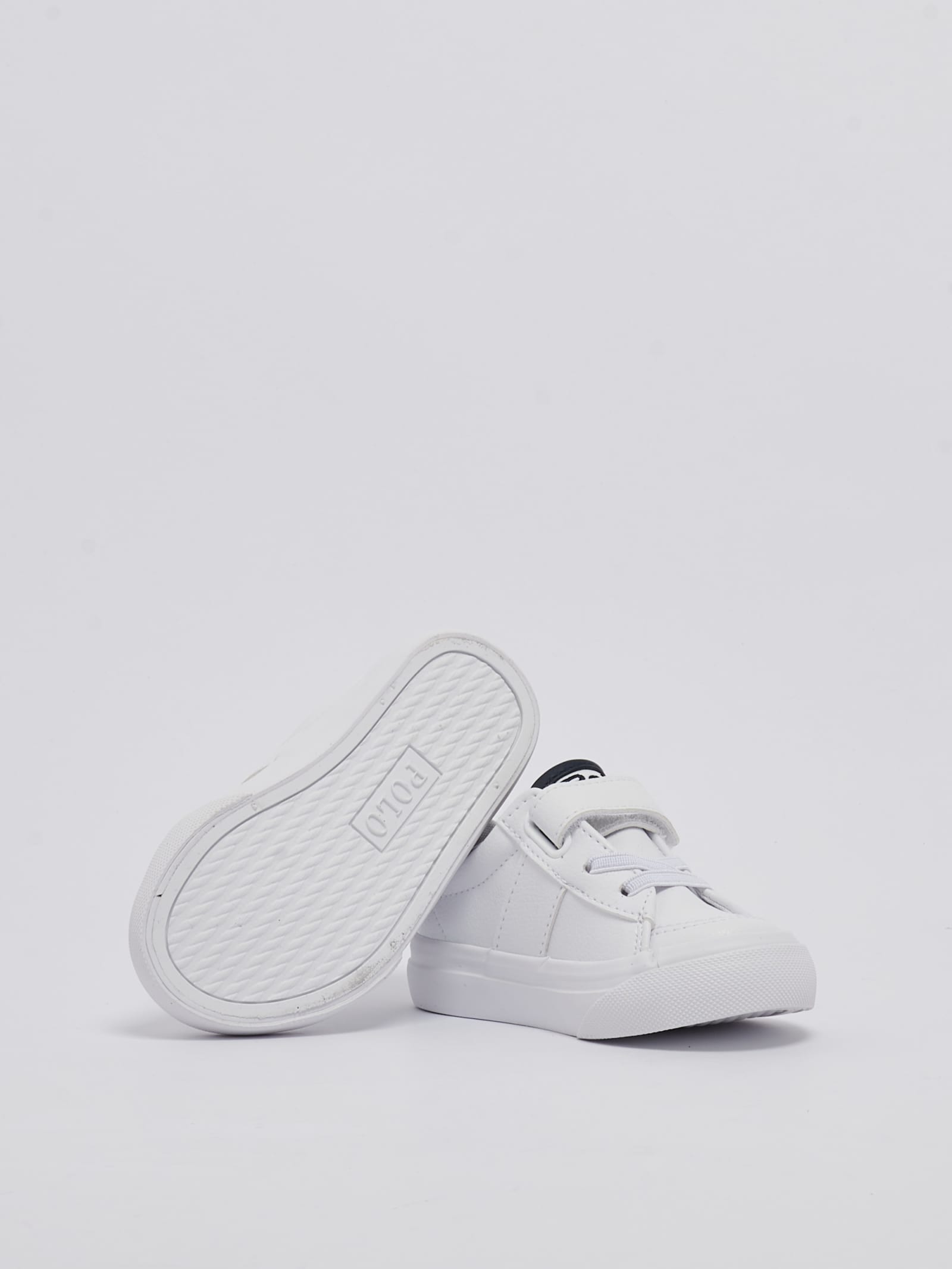Shop Polo Ralph Lauren Ryley Sneakers Sneaker In Bianco