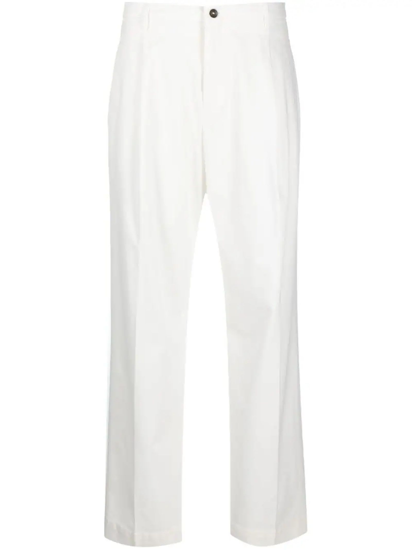 briglia 1949 white modal trousers