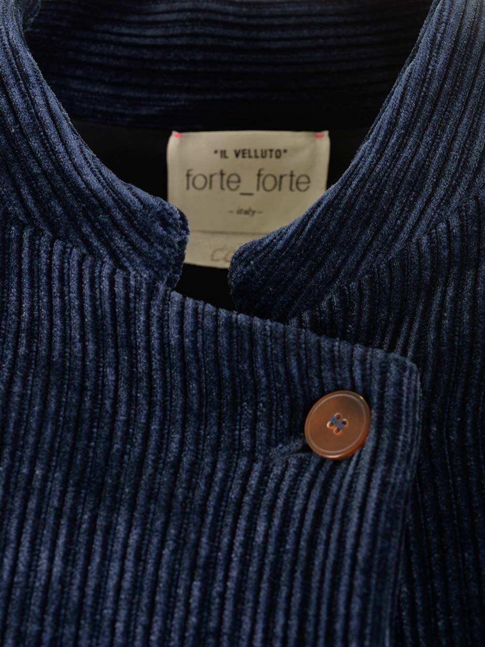 Shop Forte Forte Ink Blue Corduroy Blazer