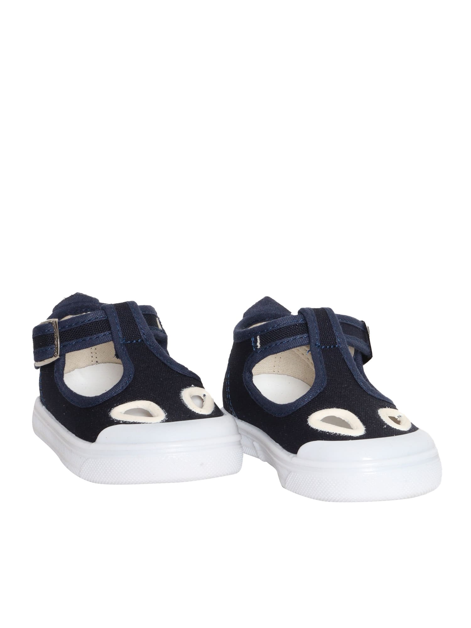 Shop Il Gufo Two-eyed Child Sandal In Blue