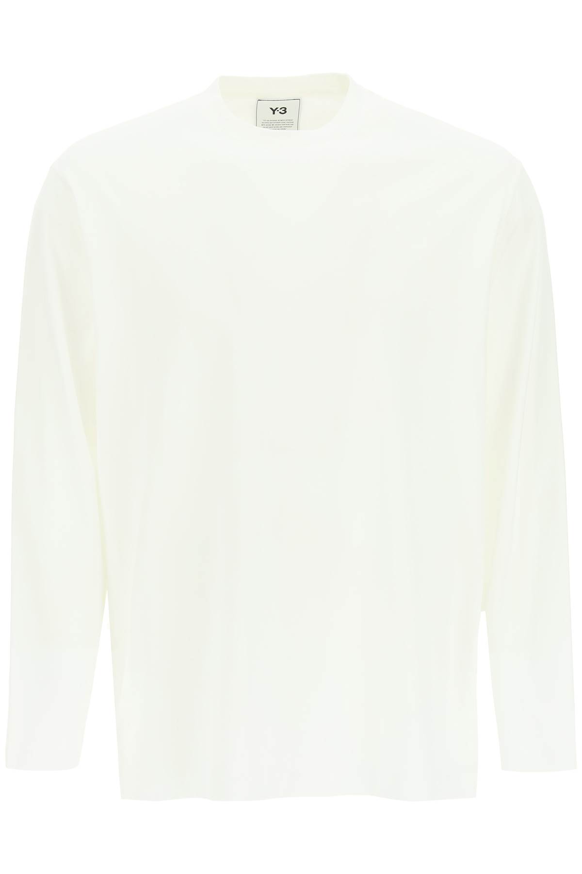Y-3 Logo Long-sleeved Cotton T-shirt