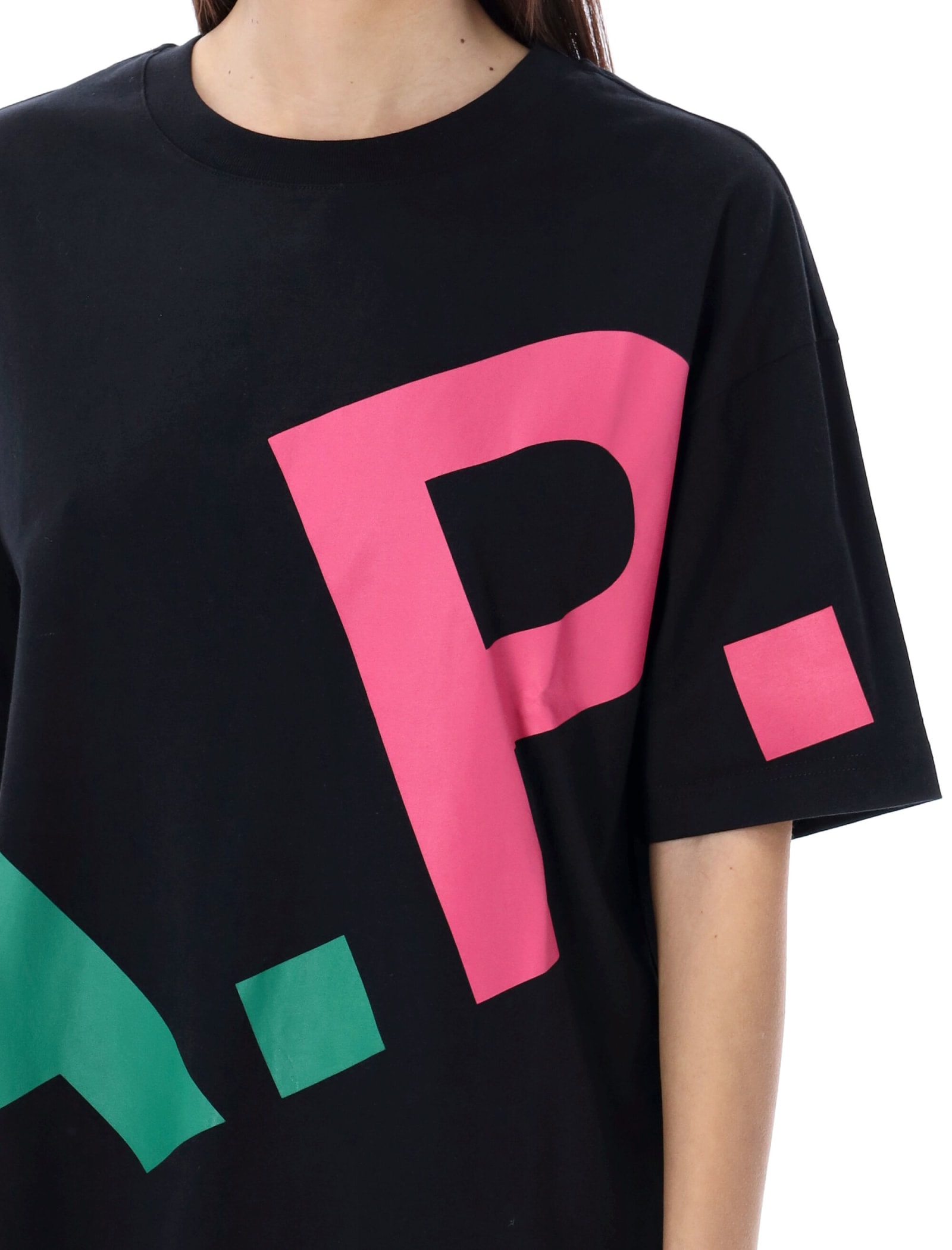 Shop Apc Lisandre T-shirt In Black Multicolor