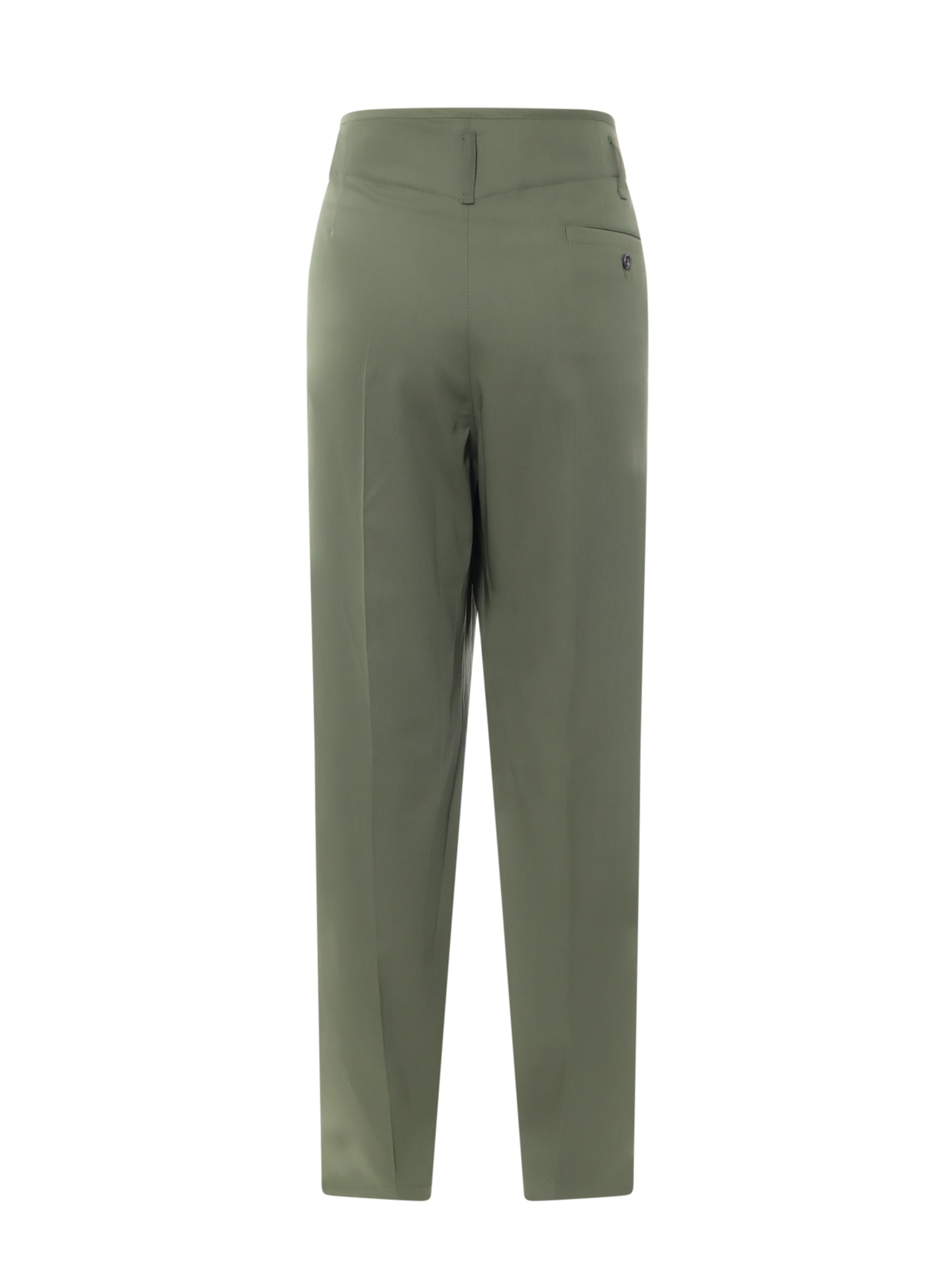 Shop Lemaire Trouser In Green