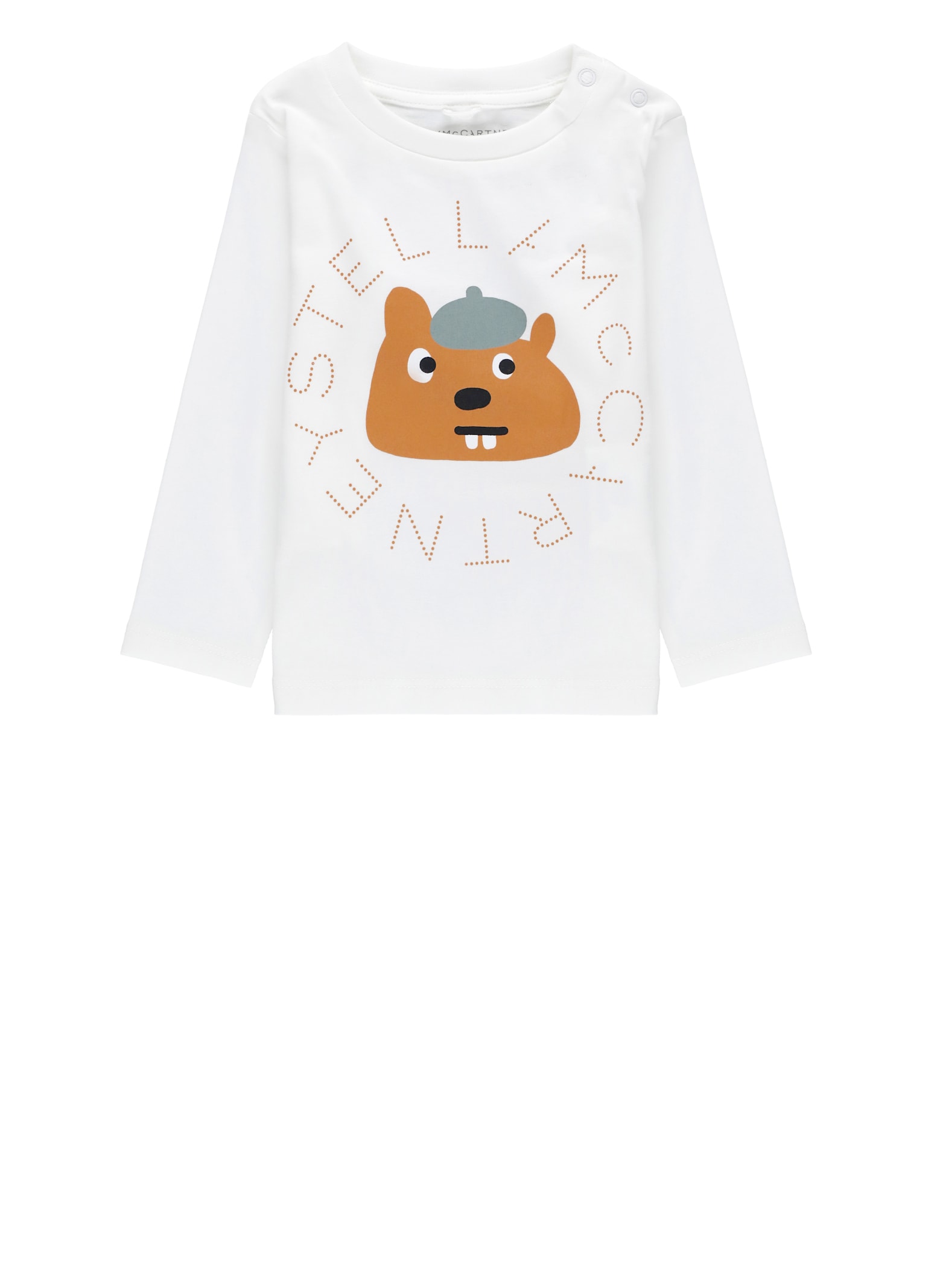 Stella Mccartney T-shirt With Logo In Gray
